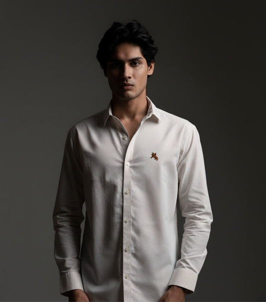 the brown Stripes that define confidence — crafted for a bold, refined look.