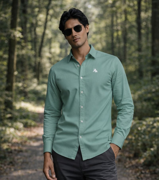 A refined shirt with a smooth feel and easy all-day wear comfort.