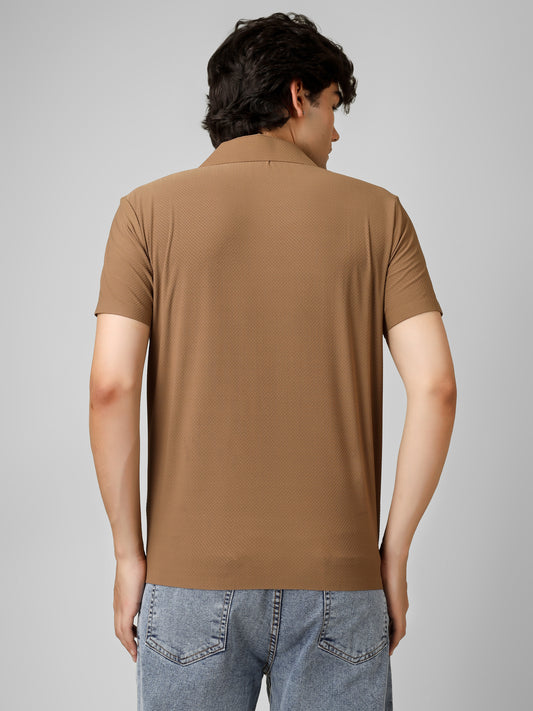 The Imperial Men's Dusty Brown V Neck T-shirt