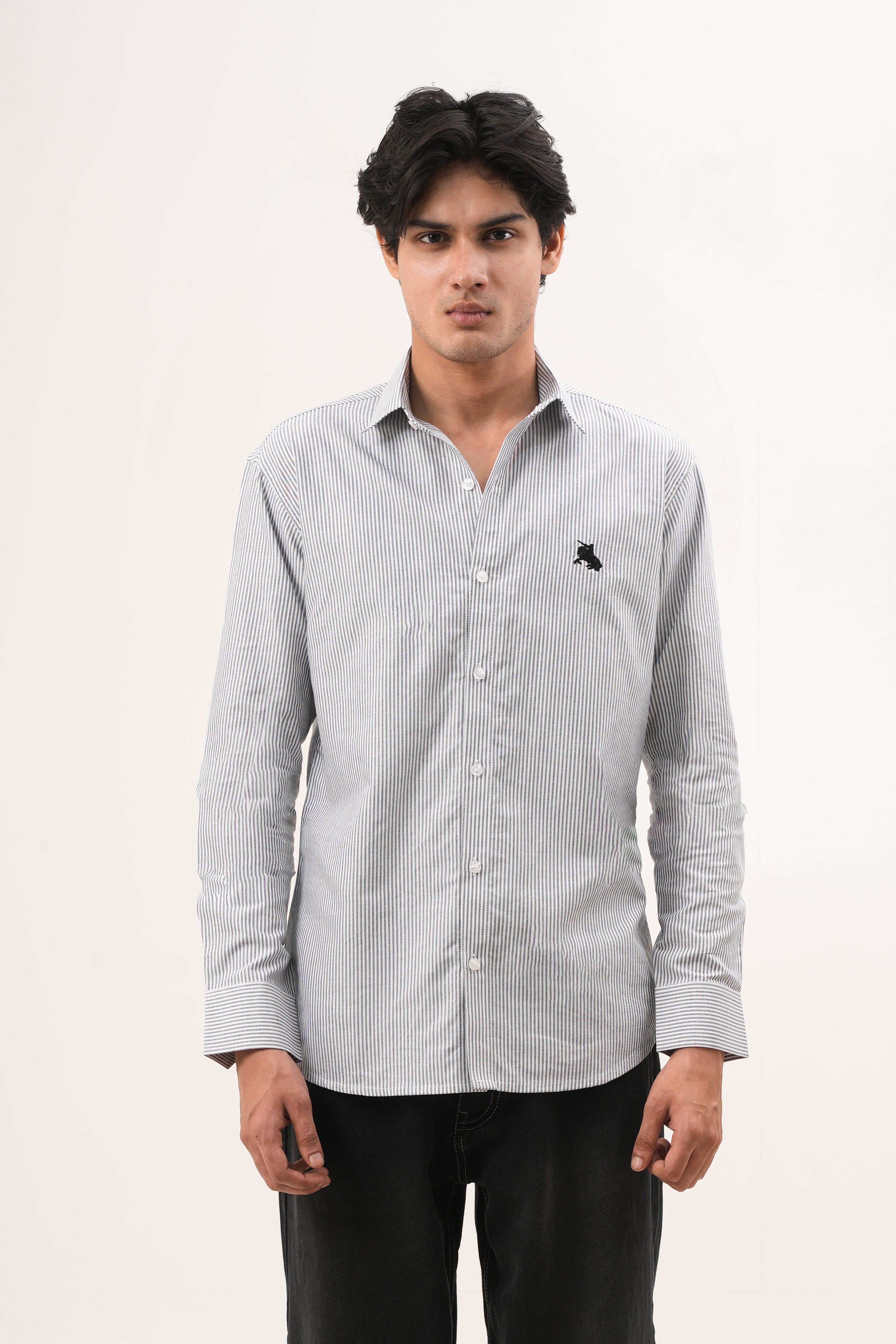Black Stripe Shirt - Blod Fit