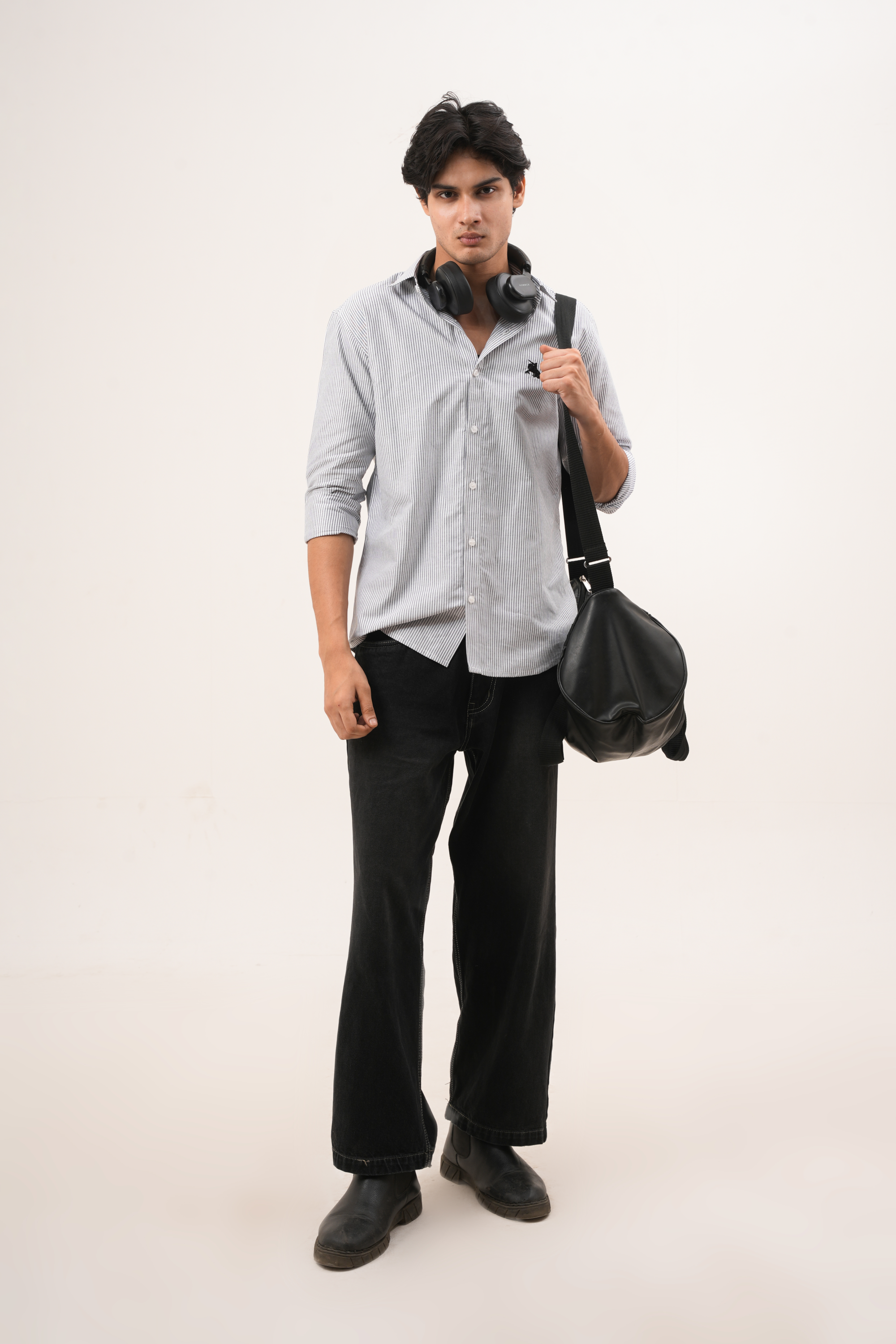 Black Stripe Shirt - Blod Fit