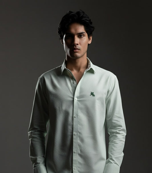 The green stripes that define confidence — crafted for a bold, refined look.