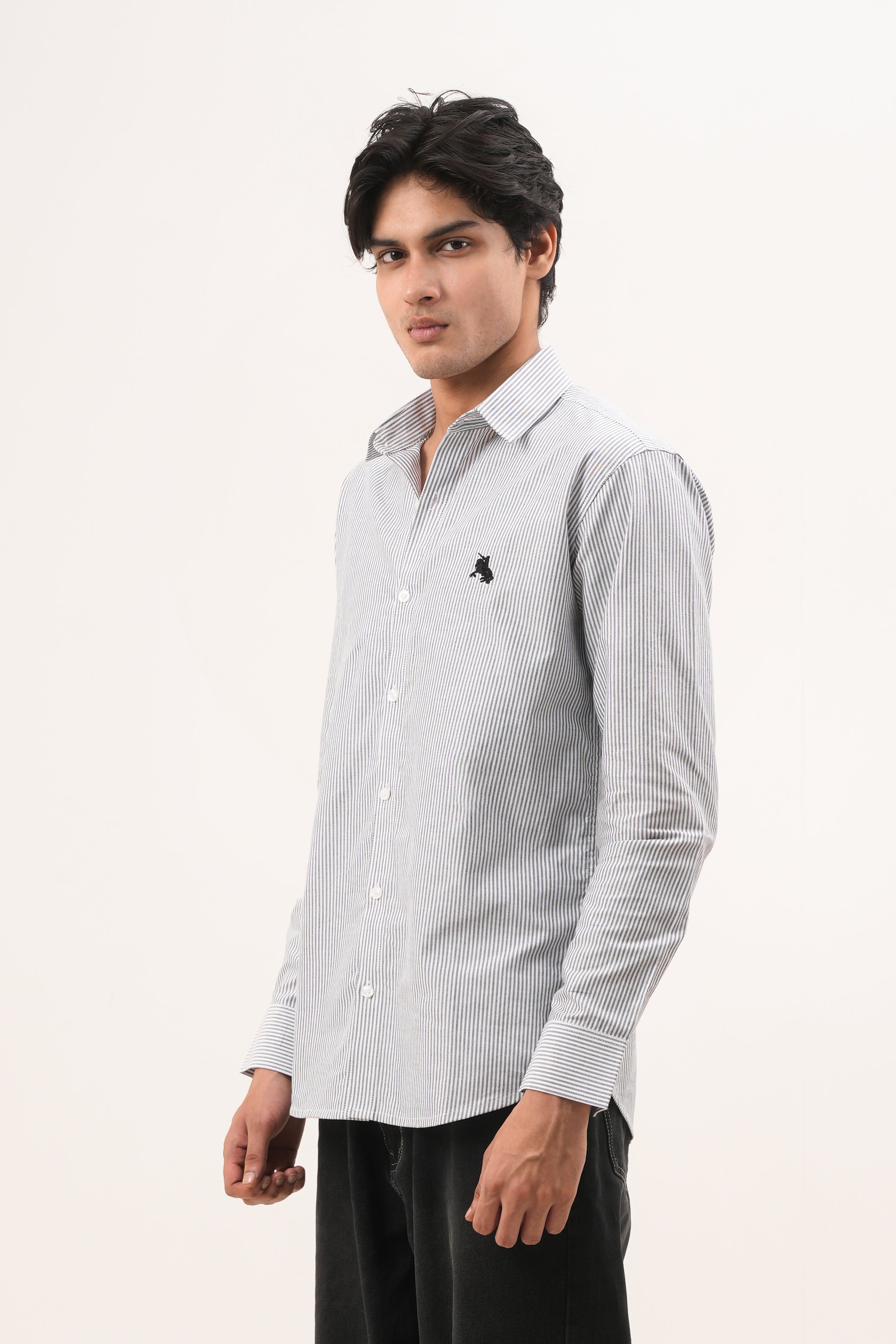 Black Stripe Shirt - Blod Fit