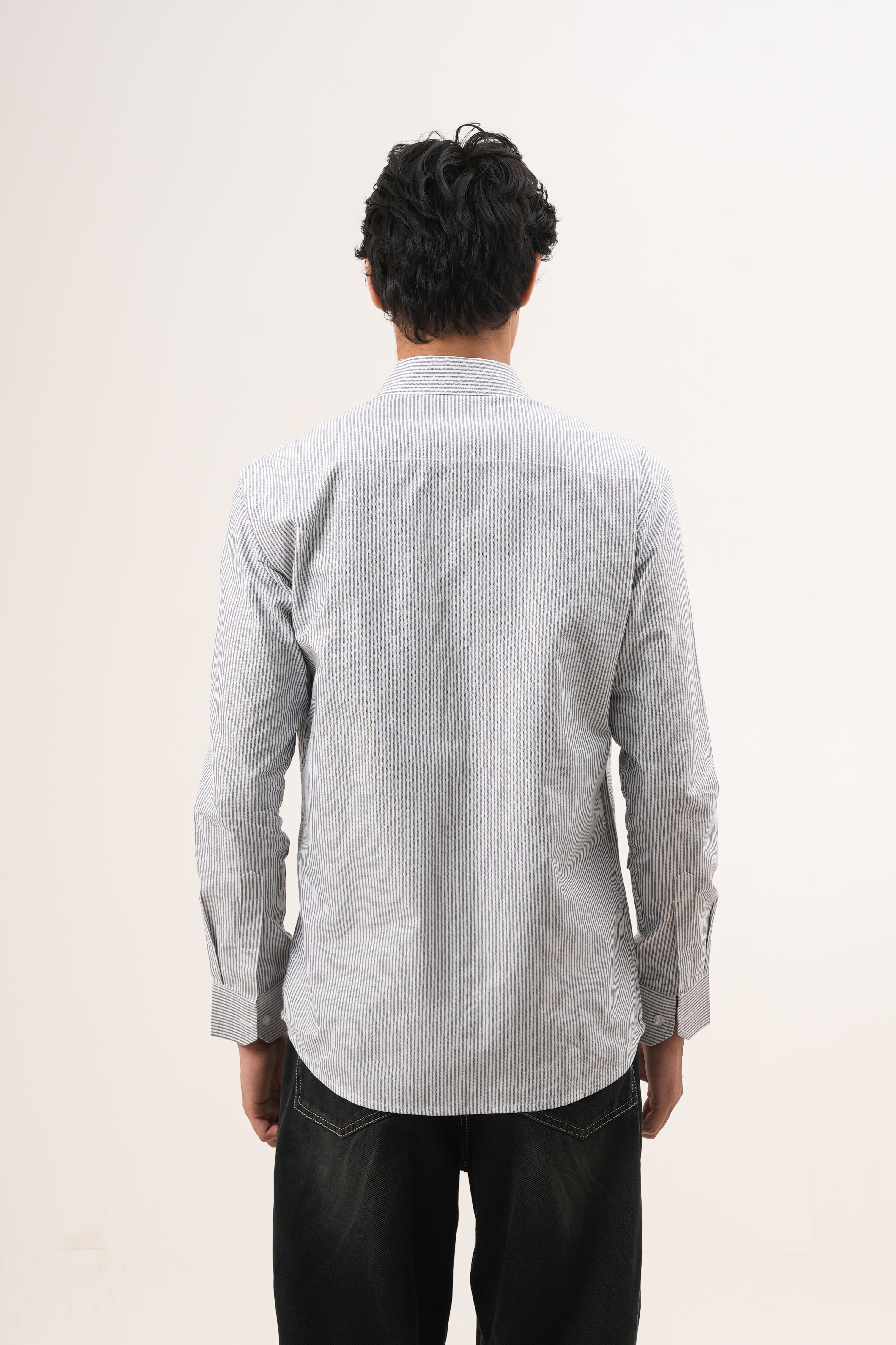 Black Stripe Shirt - Blod Fit
