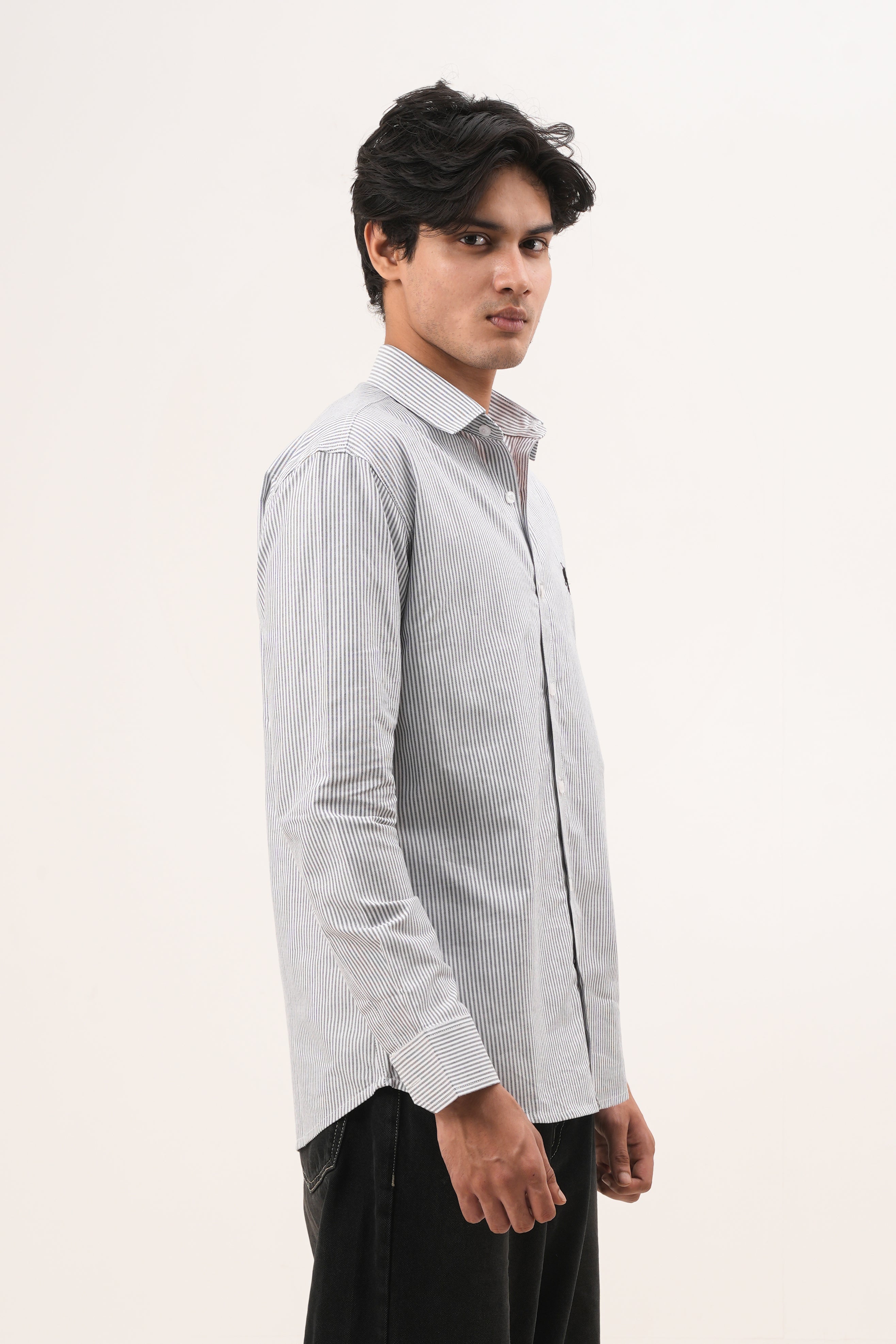 Black Stripe Shirt - Blod Fit