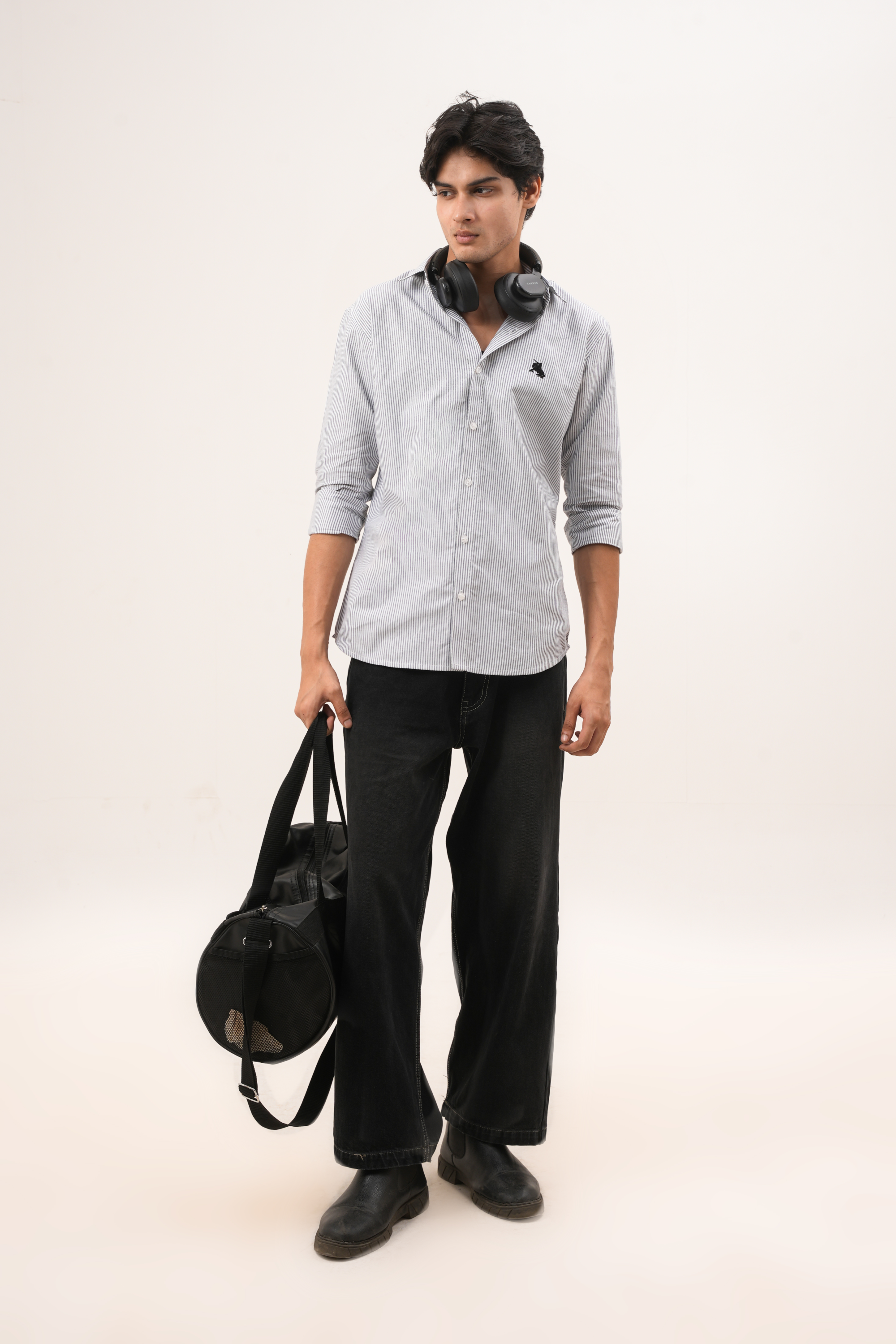 Black Stripe Shirt - Blod Fit