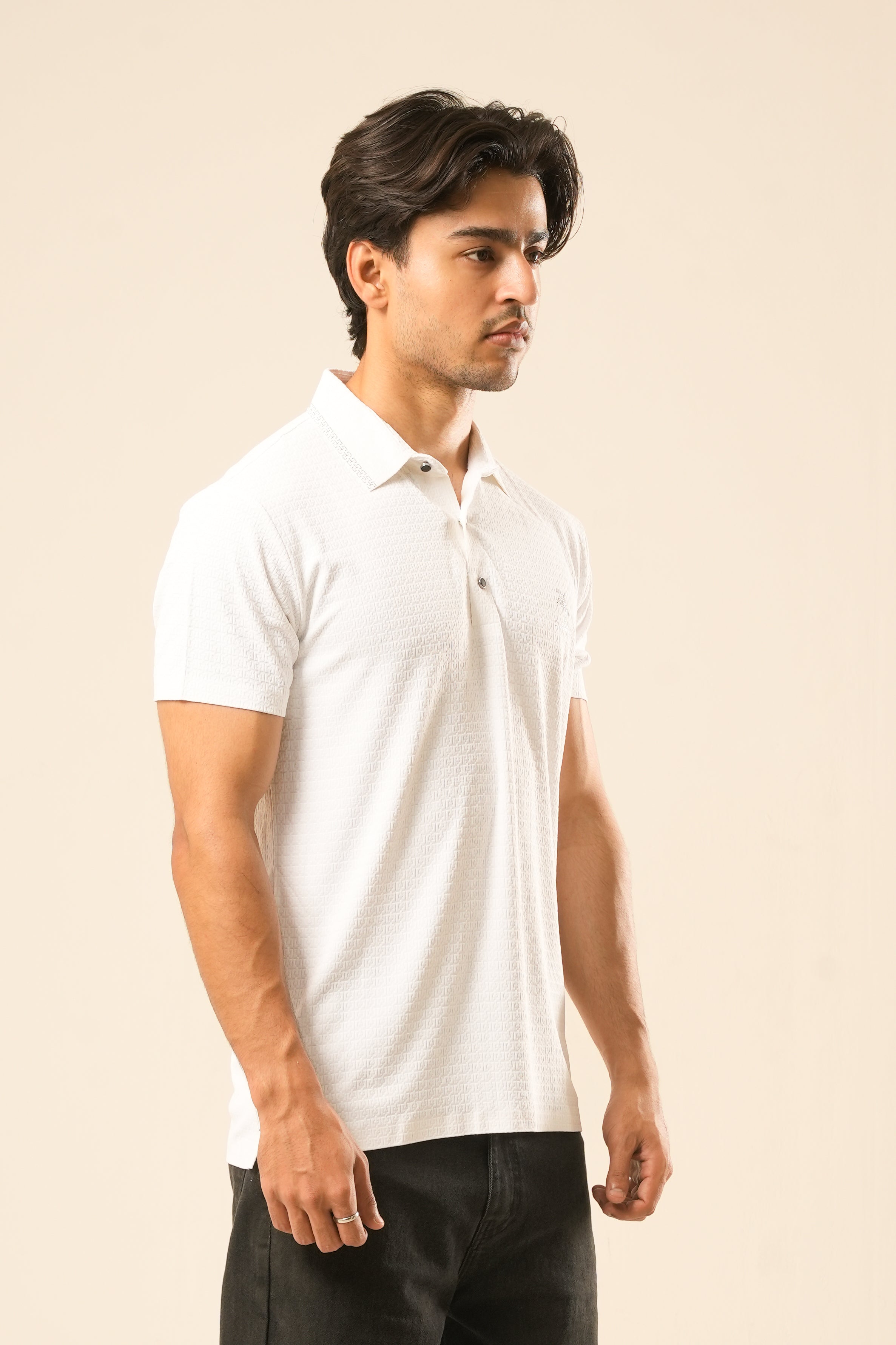 White Polo T-Shirt - Mordern Fit