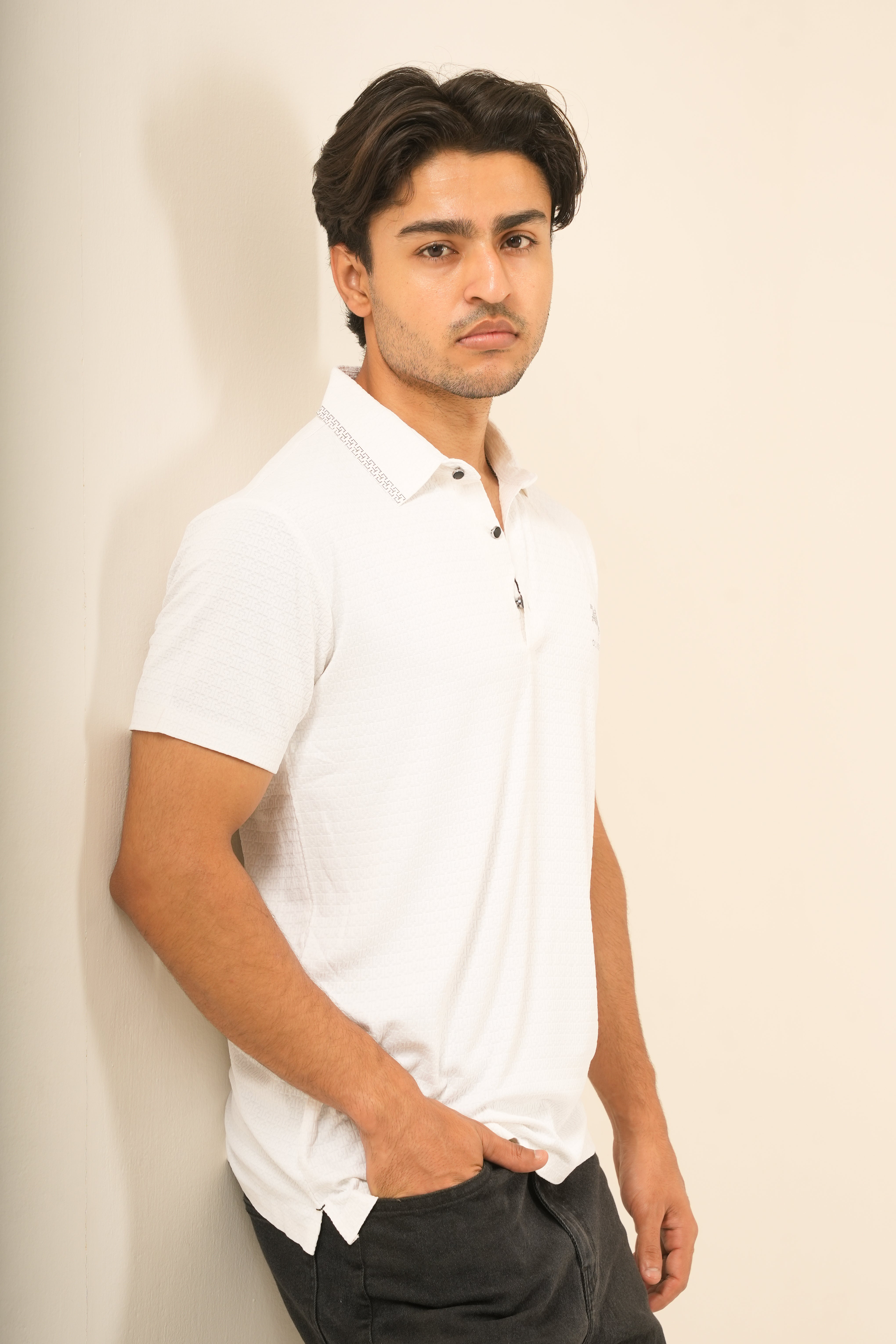 White Polo T-Shirt - Mordern Fit