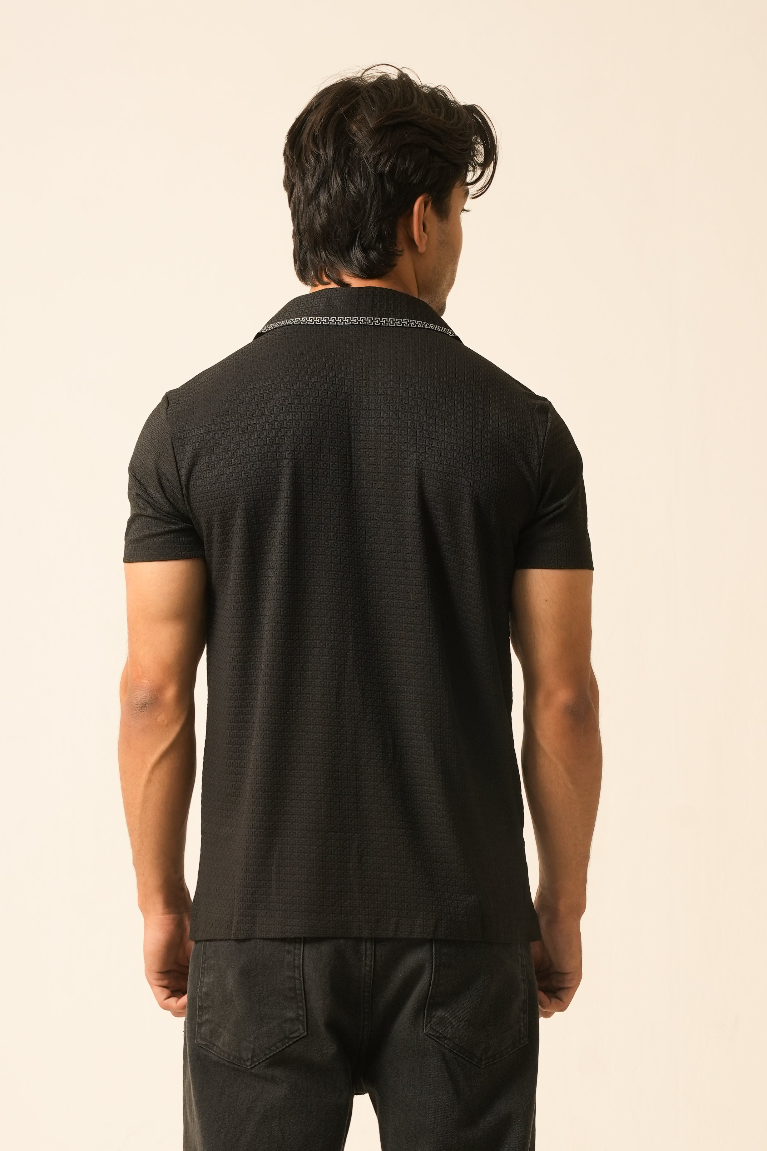 Black Polo T-Shirt - Mordern Fit