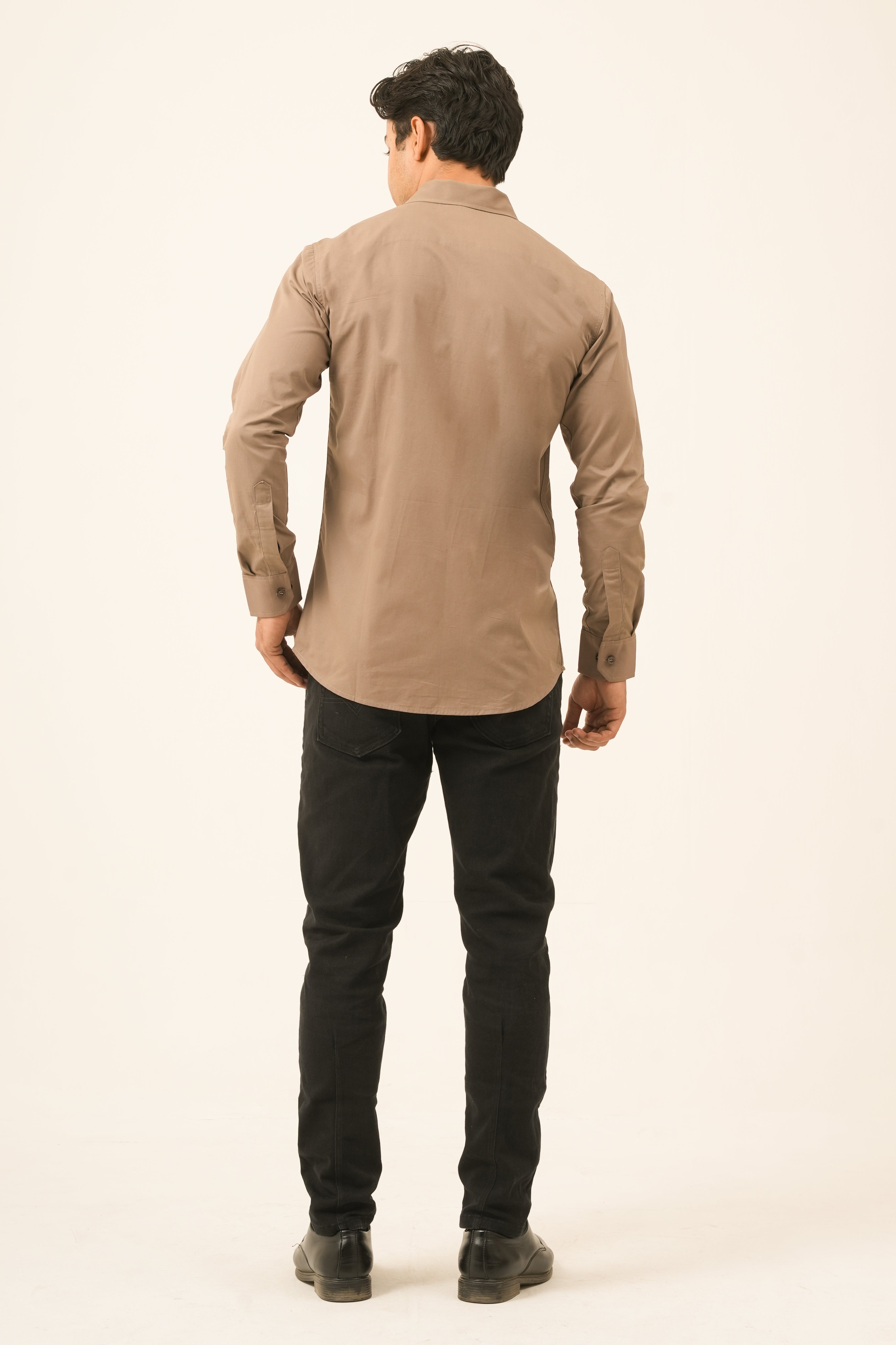 Sand Brown Classic Shirt - Sharp fit