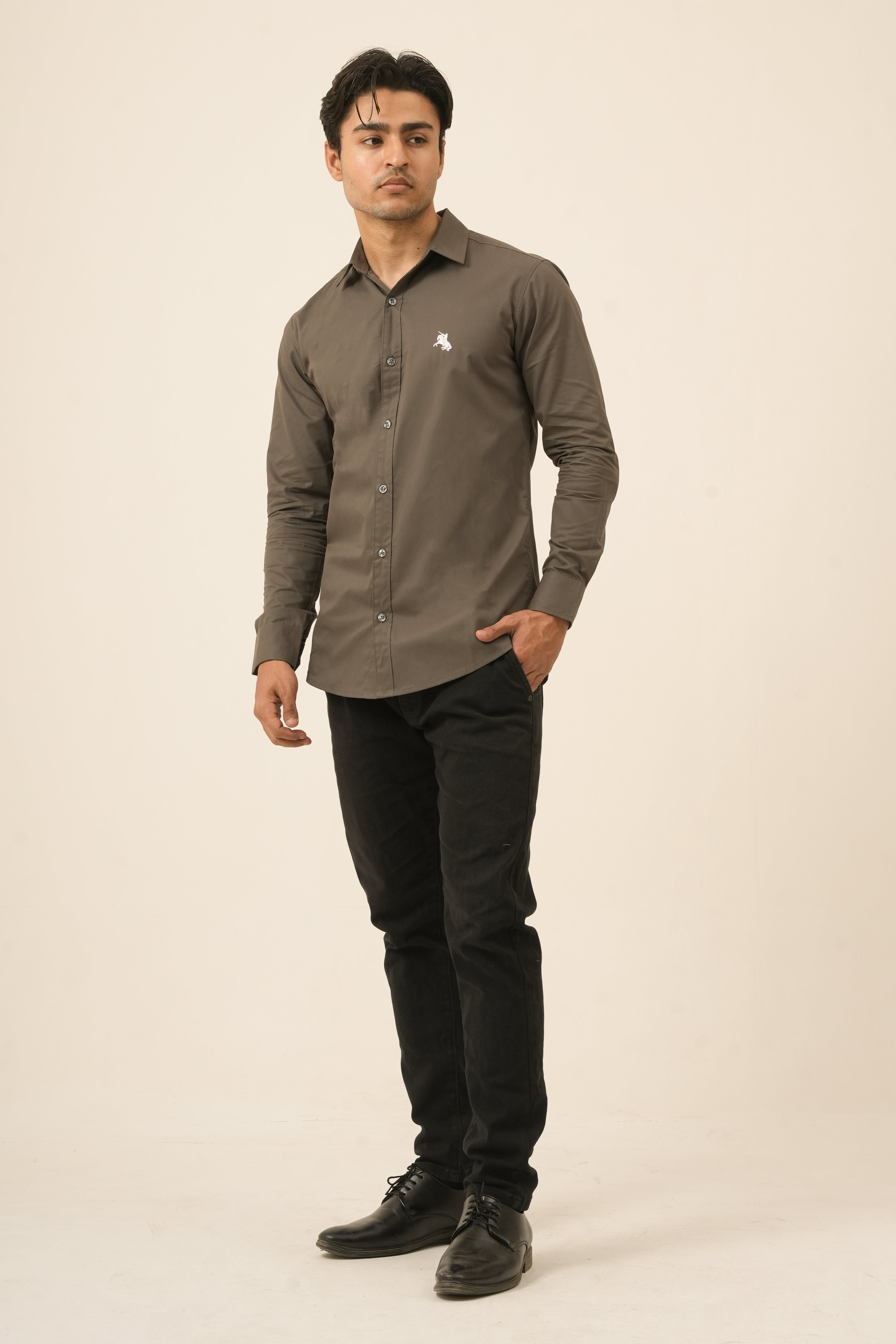 Grey Classic Shirt - Sharp Fit