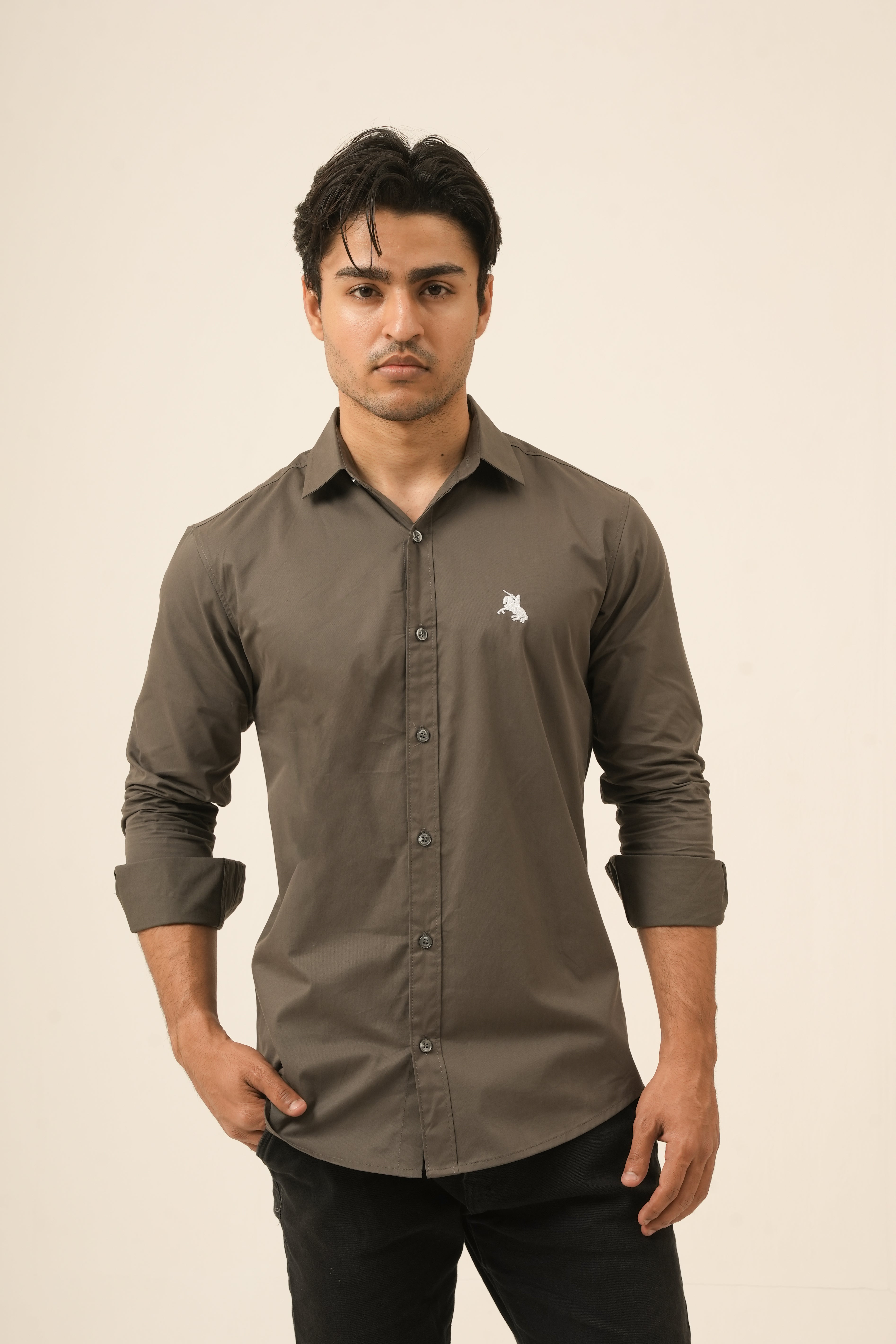 Grey Classic Shirt - Sharp Fit
