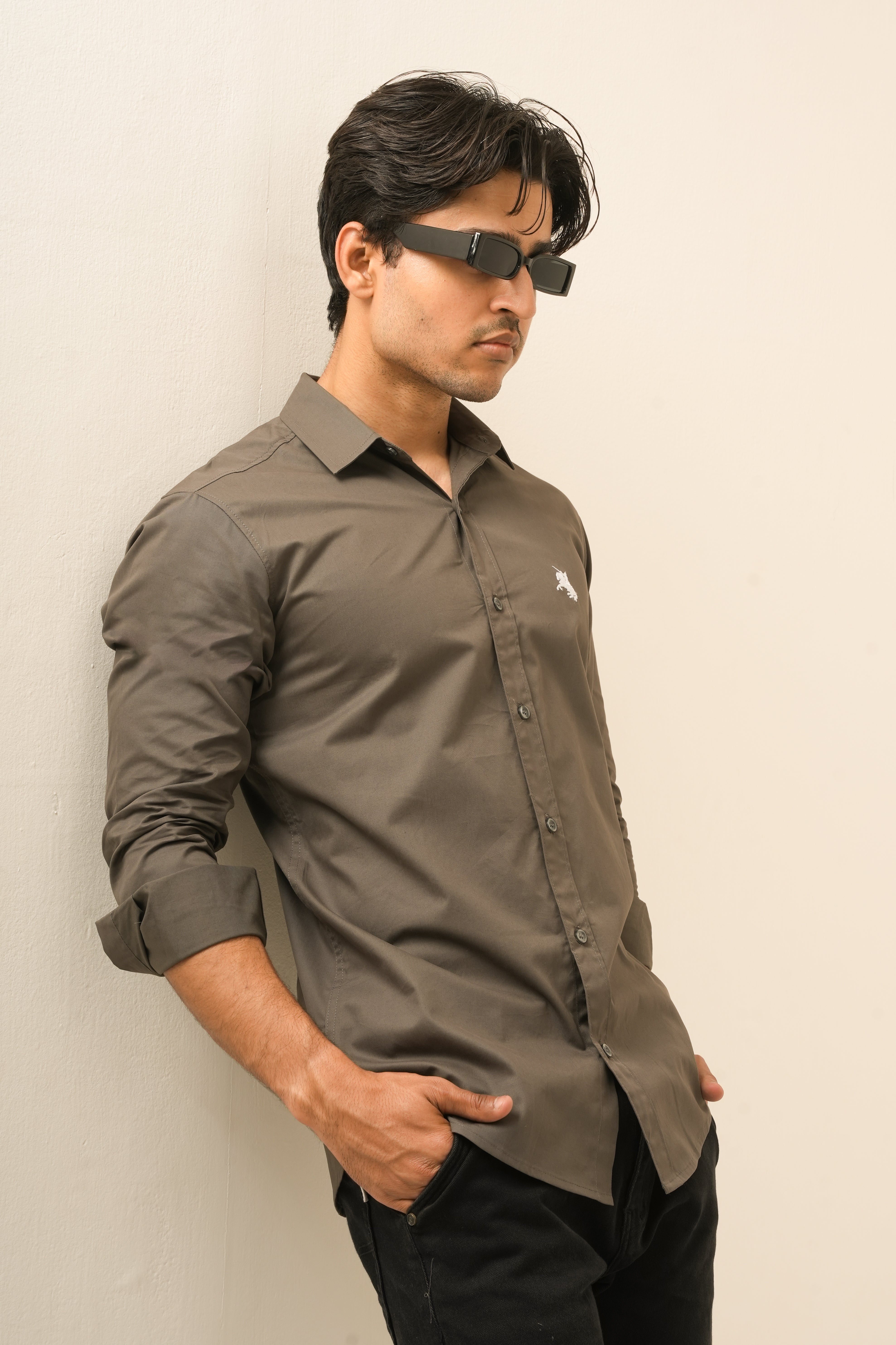 Grey Classic Shirt - Sharp Fit