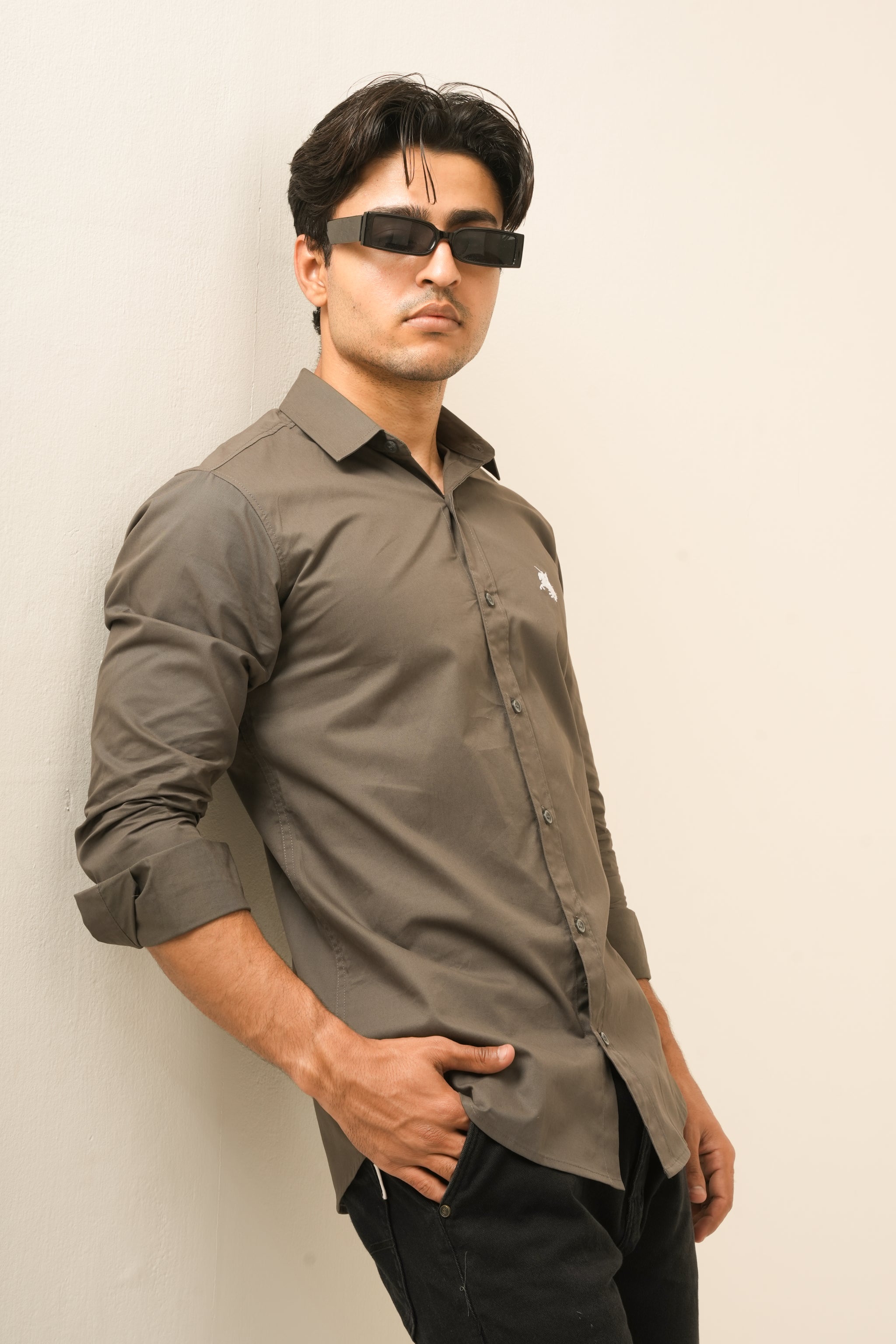 Grey Classic Shirt - Sharp Fit