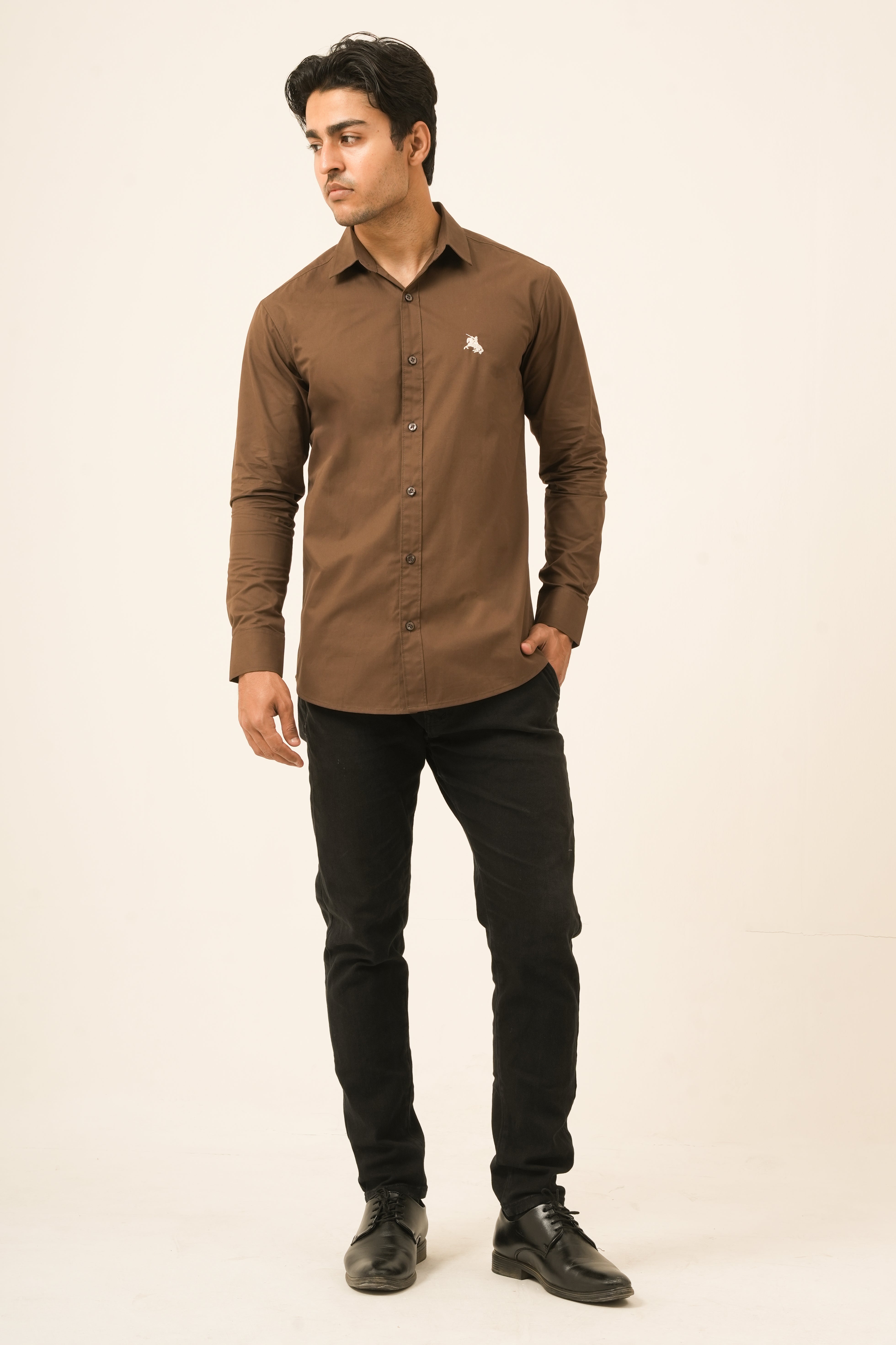 Brown Classic Shirt - Sharp Fit