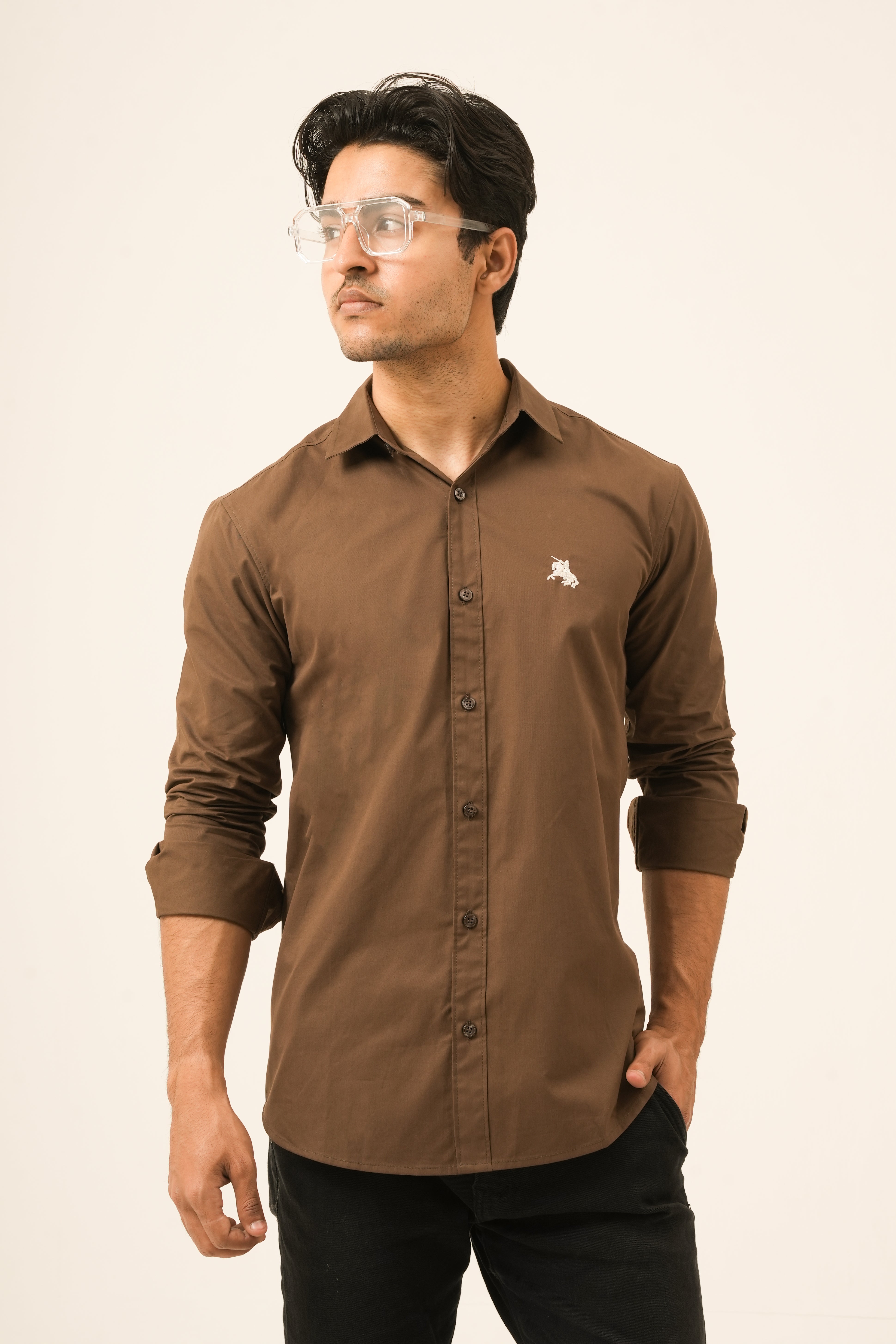 Brown Classic Shirt - Sharp Fit