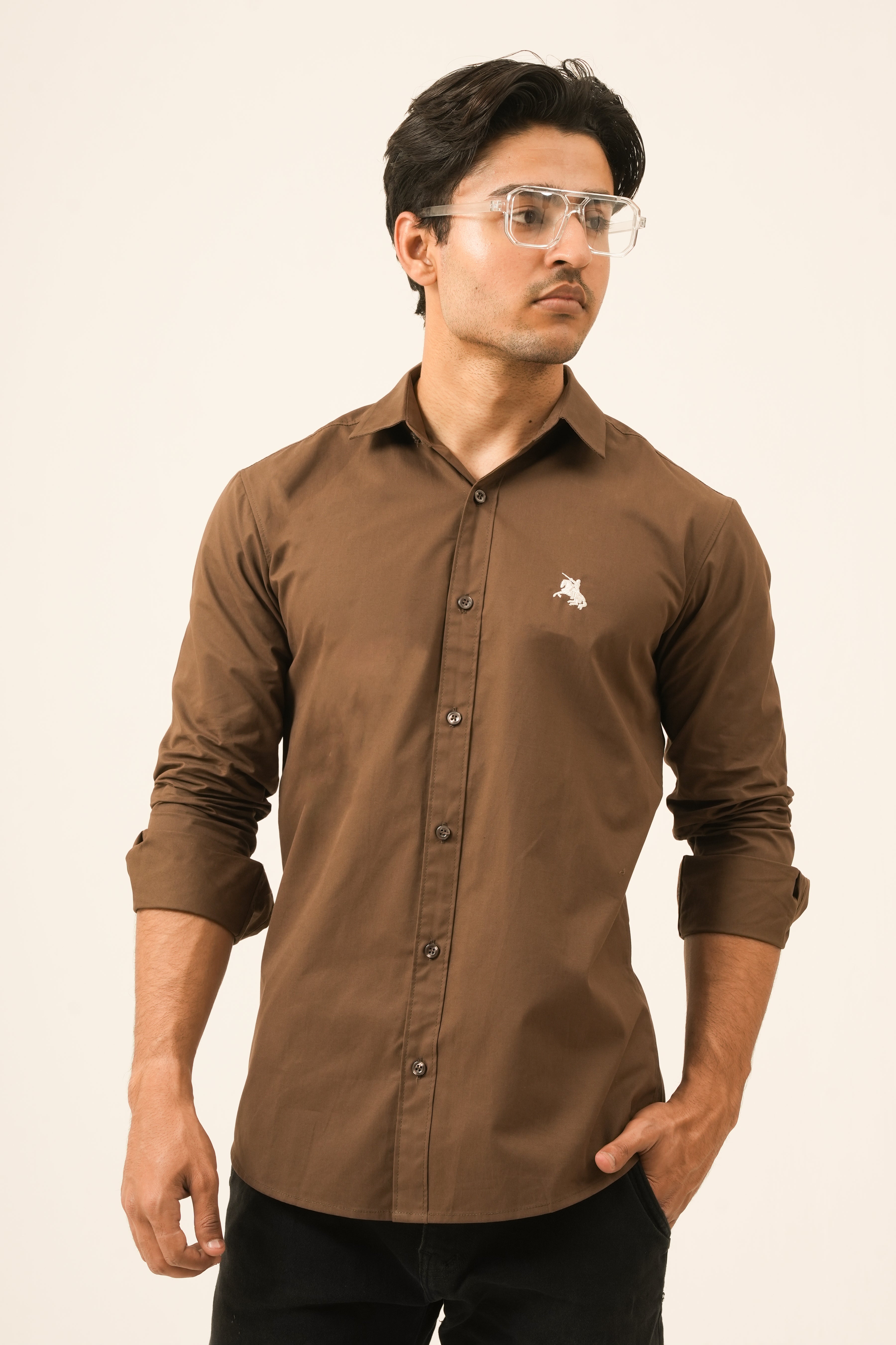 Brown Classic Shirt - Sharp Fit