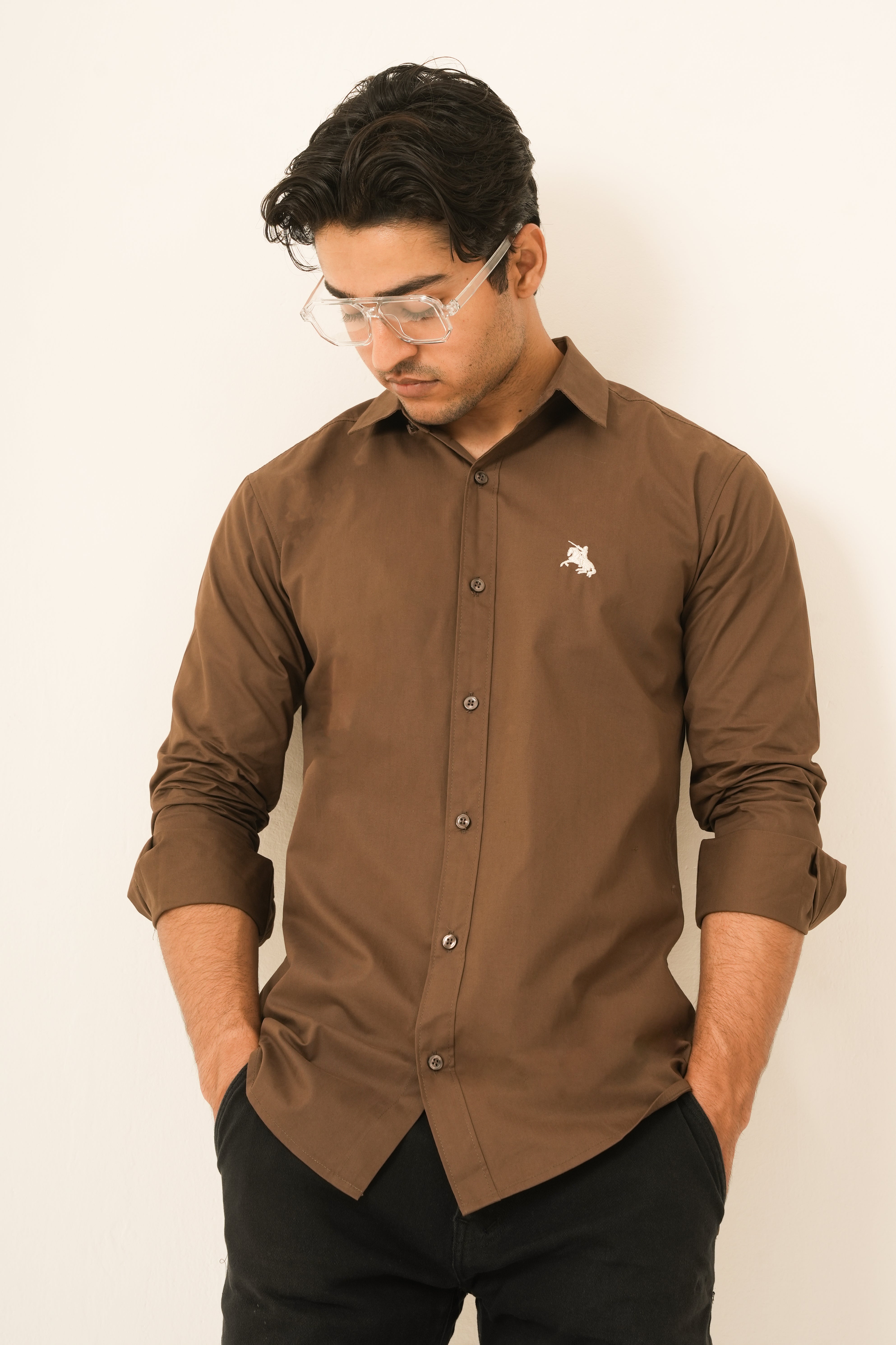 Brown Classic Shirt - Sharp Fit