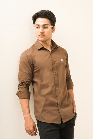 Brown Classic Shirt - Sharp Fit