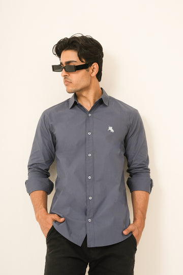 Dark blue Minimal Shirt - Formal Fit