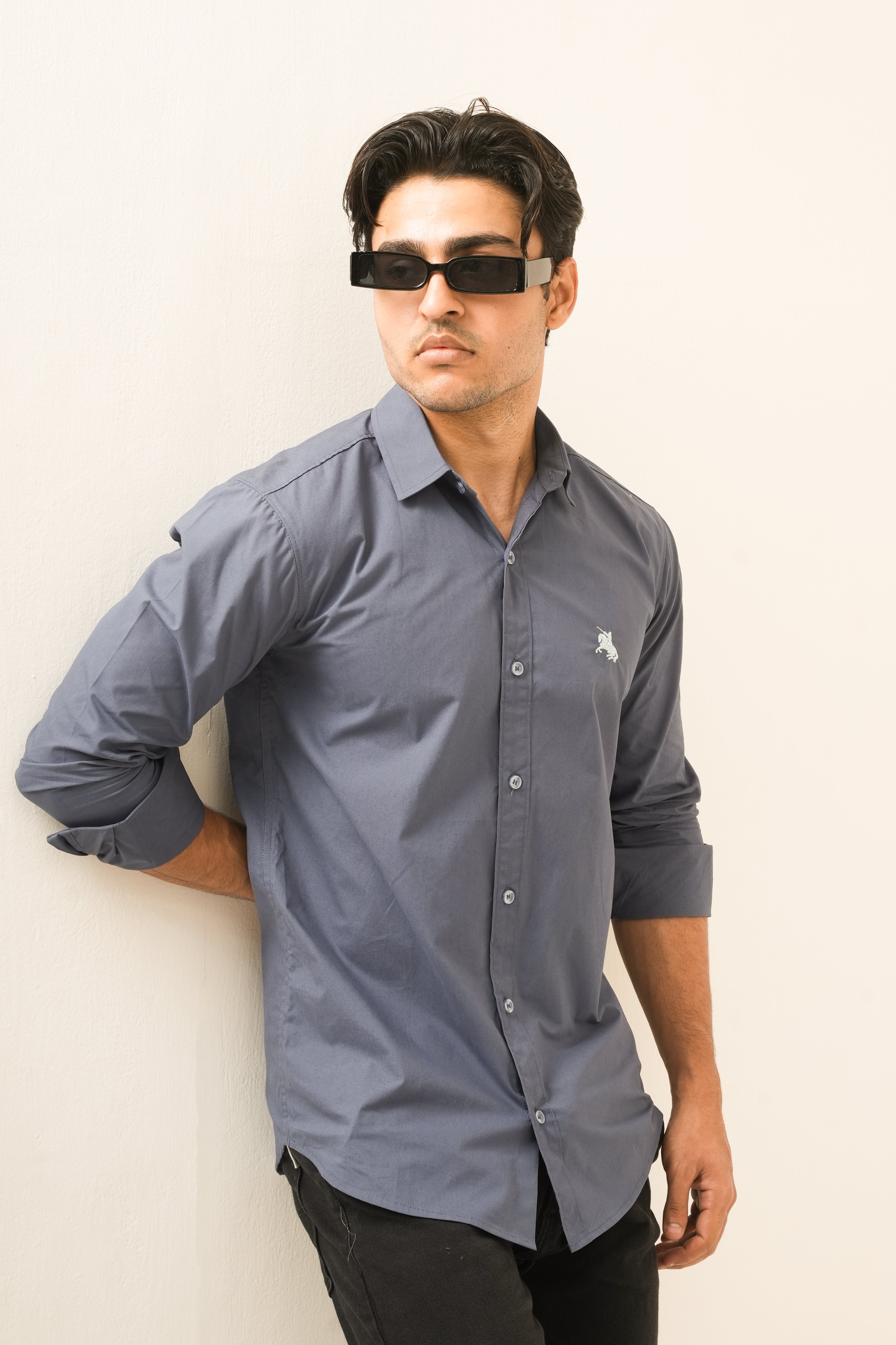 Dark blue Minimal Shirt - Formal Fit