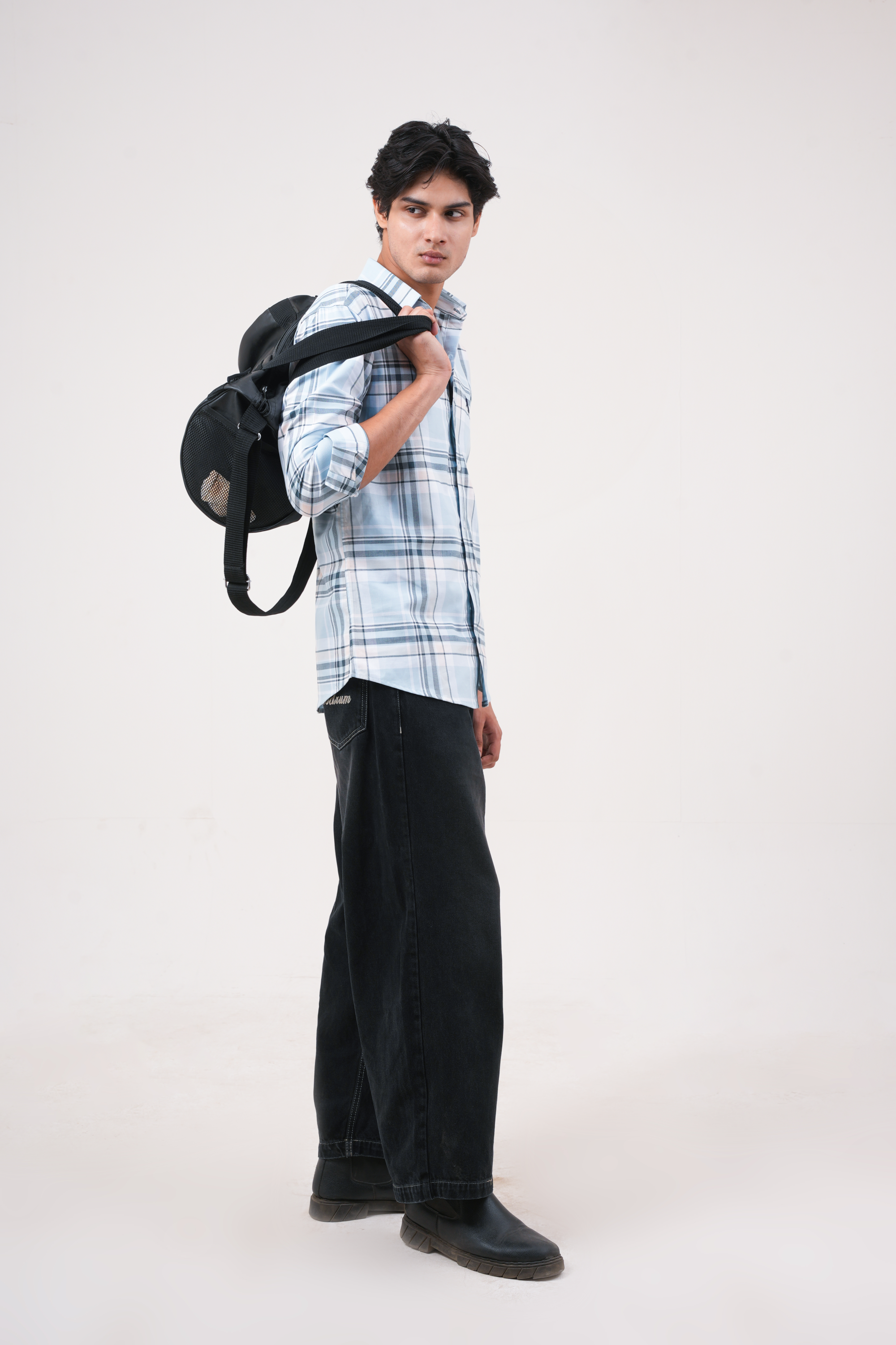 Blue Chex Shirt - Classic FIt