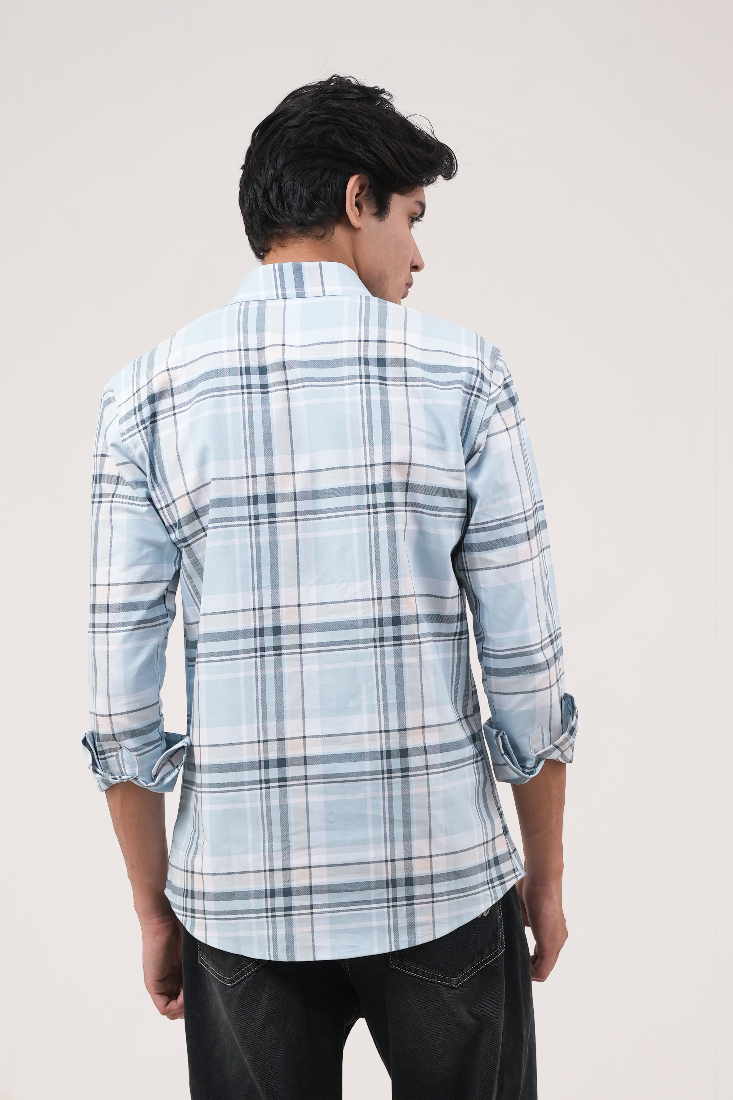 Blue Chex Shirt - Classic FIt