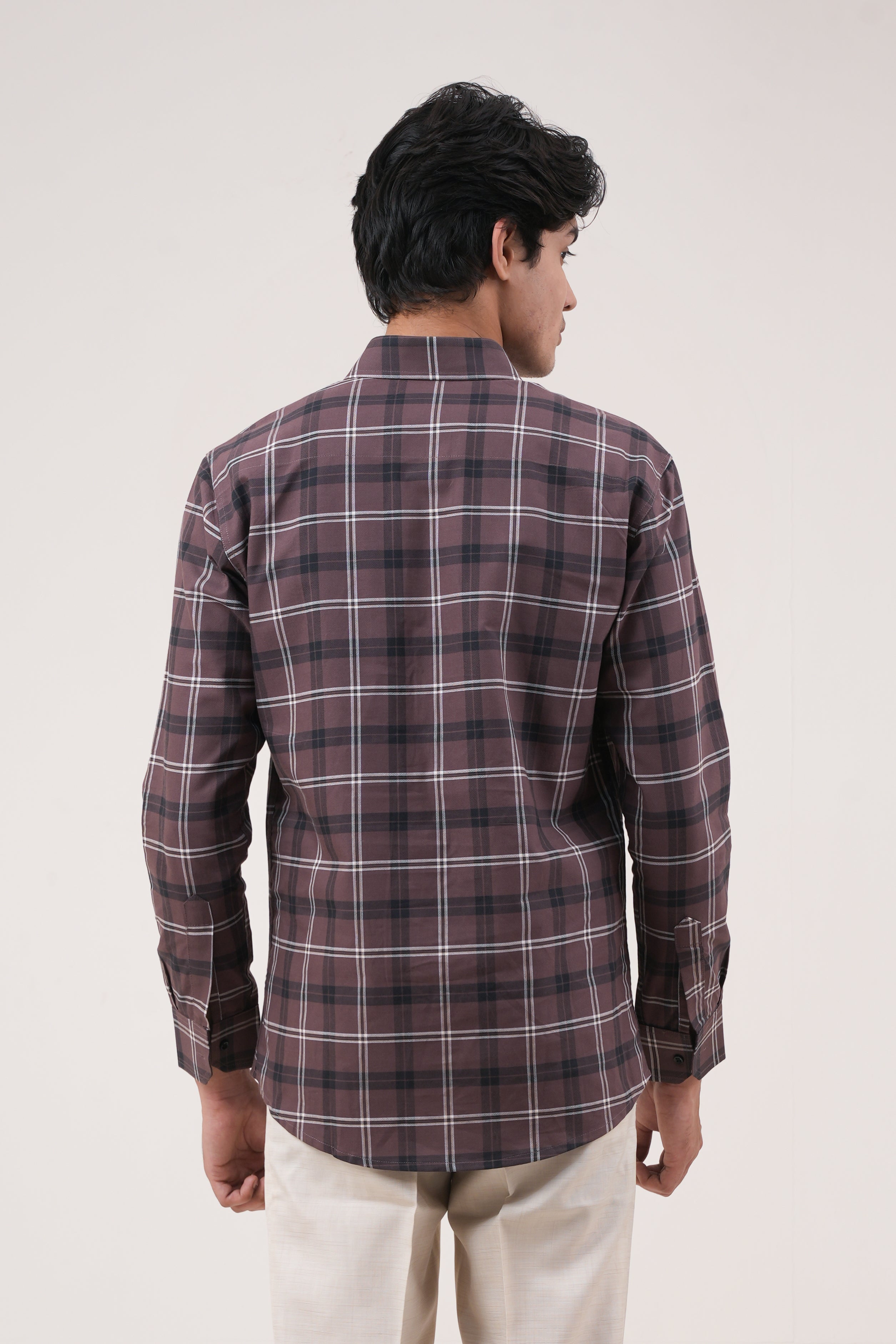 Vintage Checked Shirt - Brown