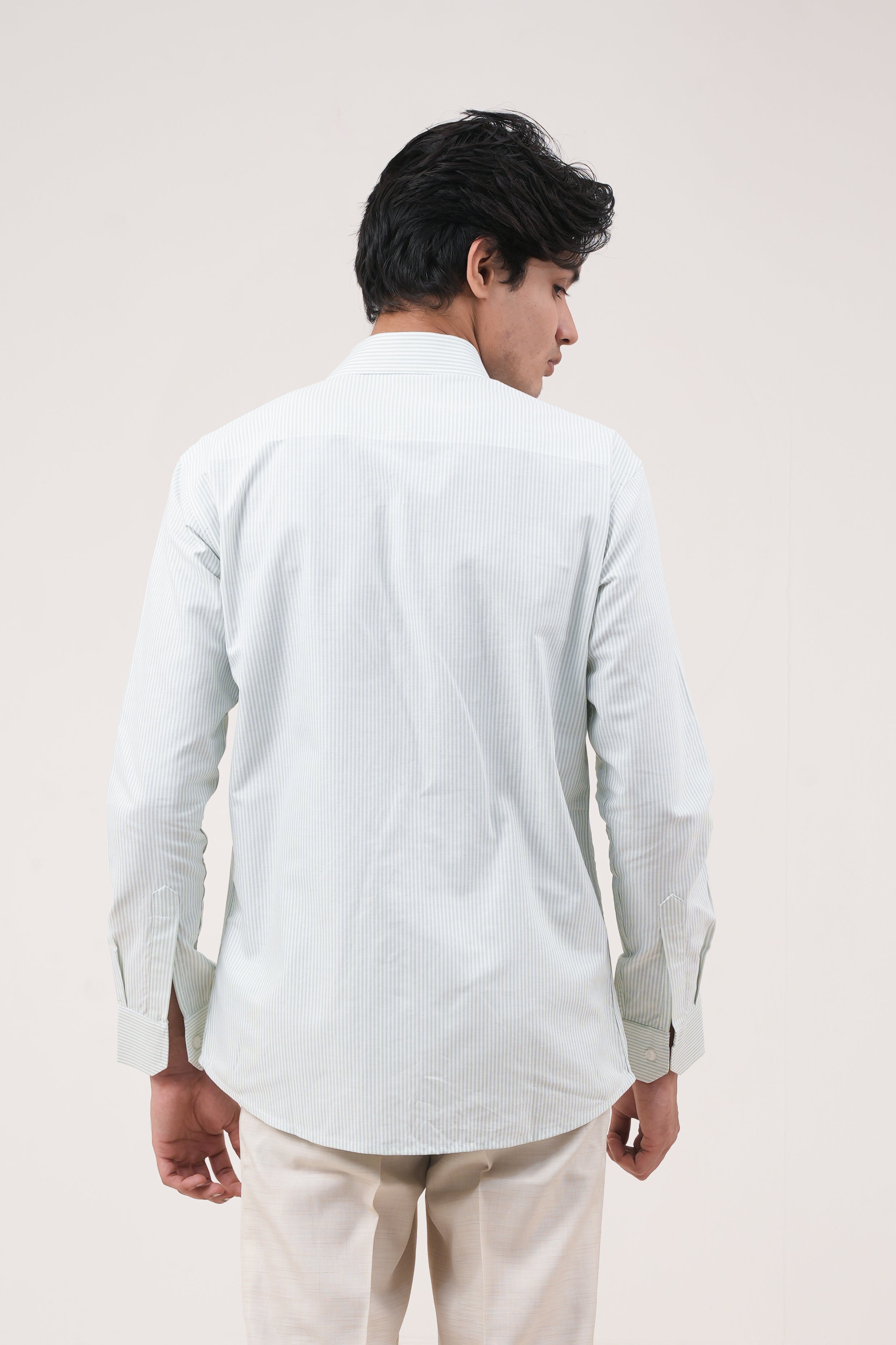 Green Stripe Shirt - Bold Fit