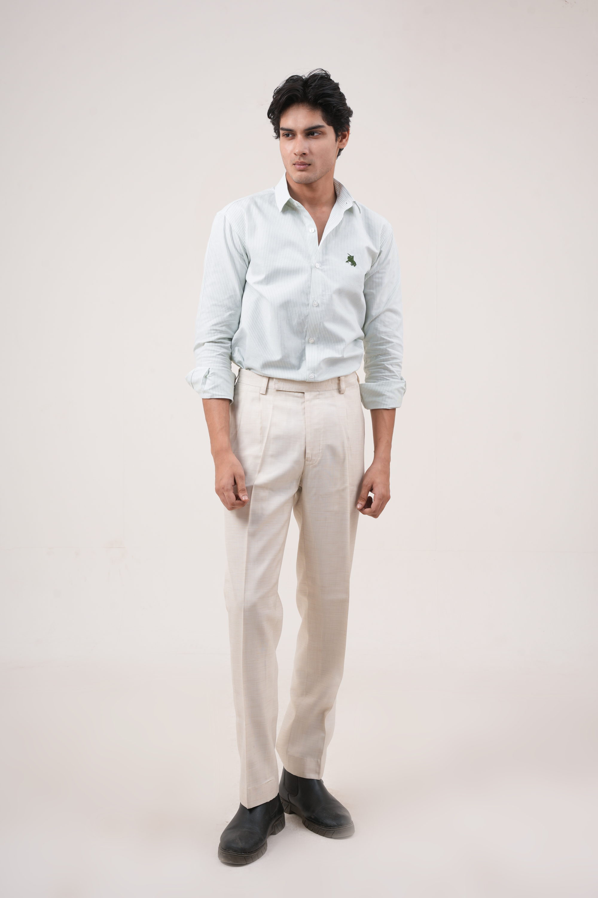 Green Stripe Shirt - Bold Fit
