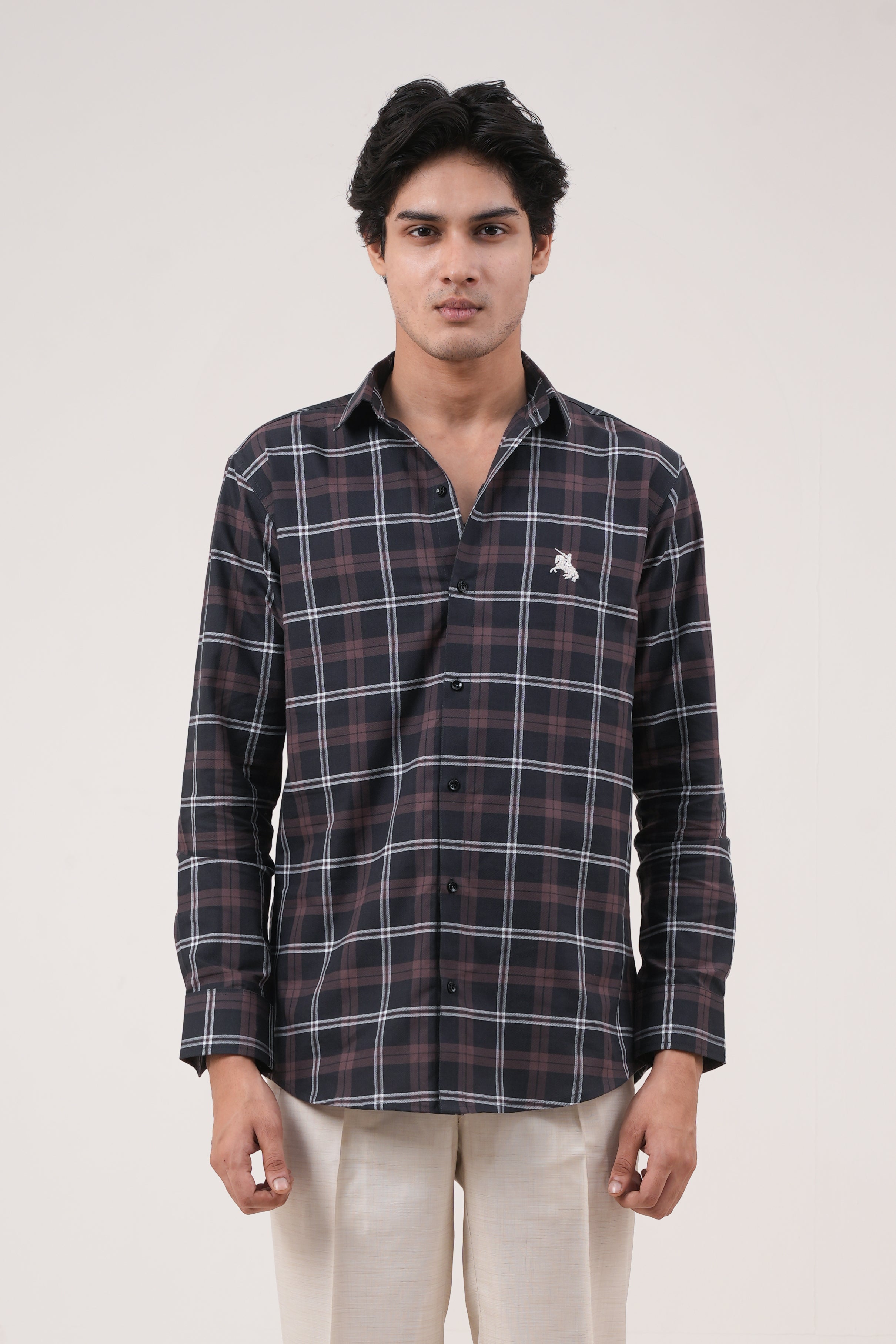 Vintage Checked Shirt - Black