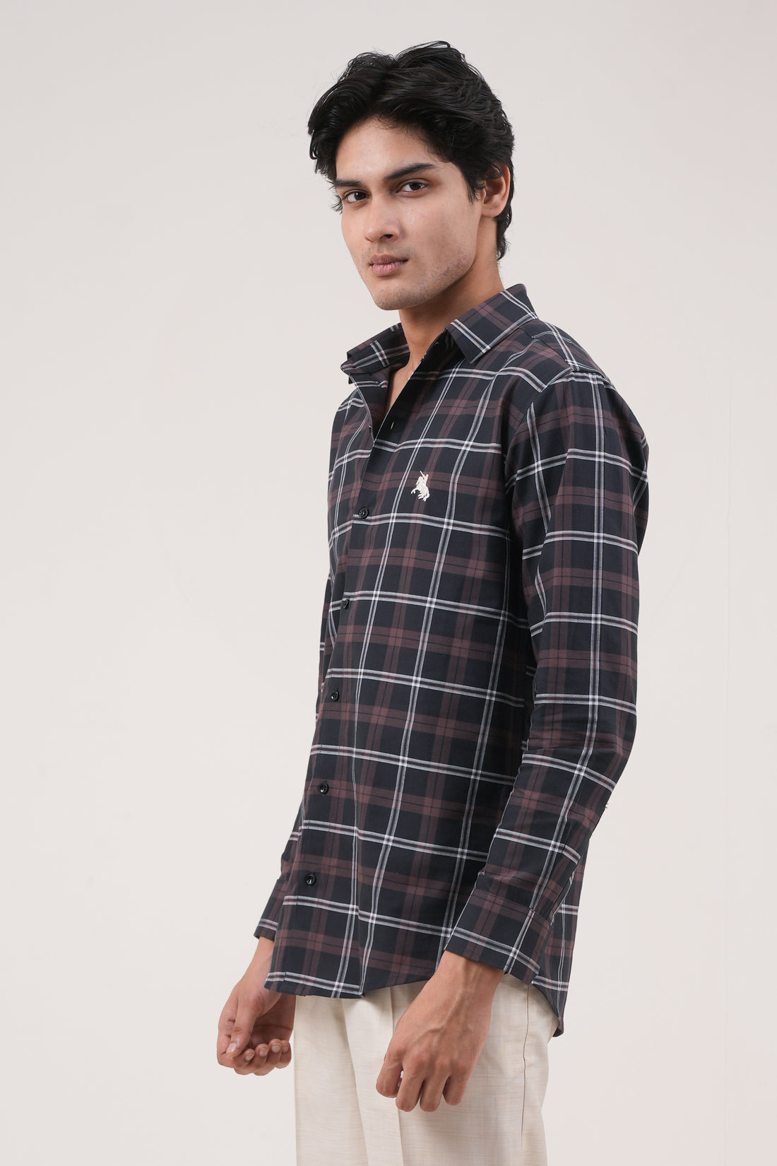 Vintage Checked Shirt - Black