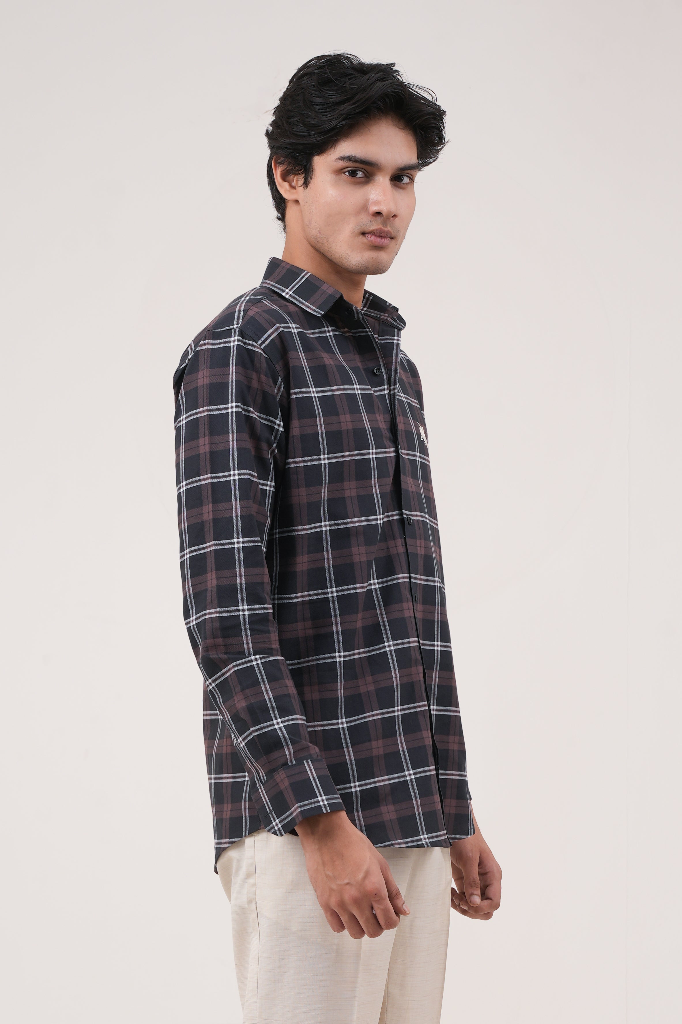 Vintage Checked Shirt - Black