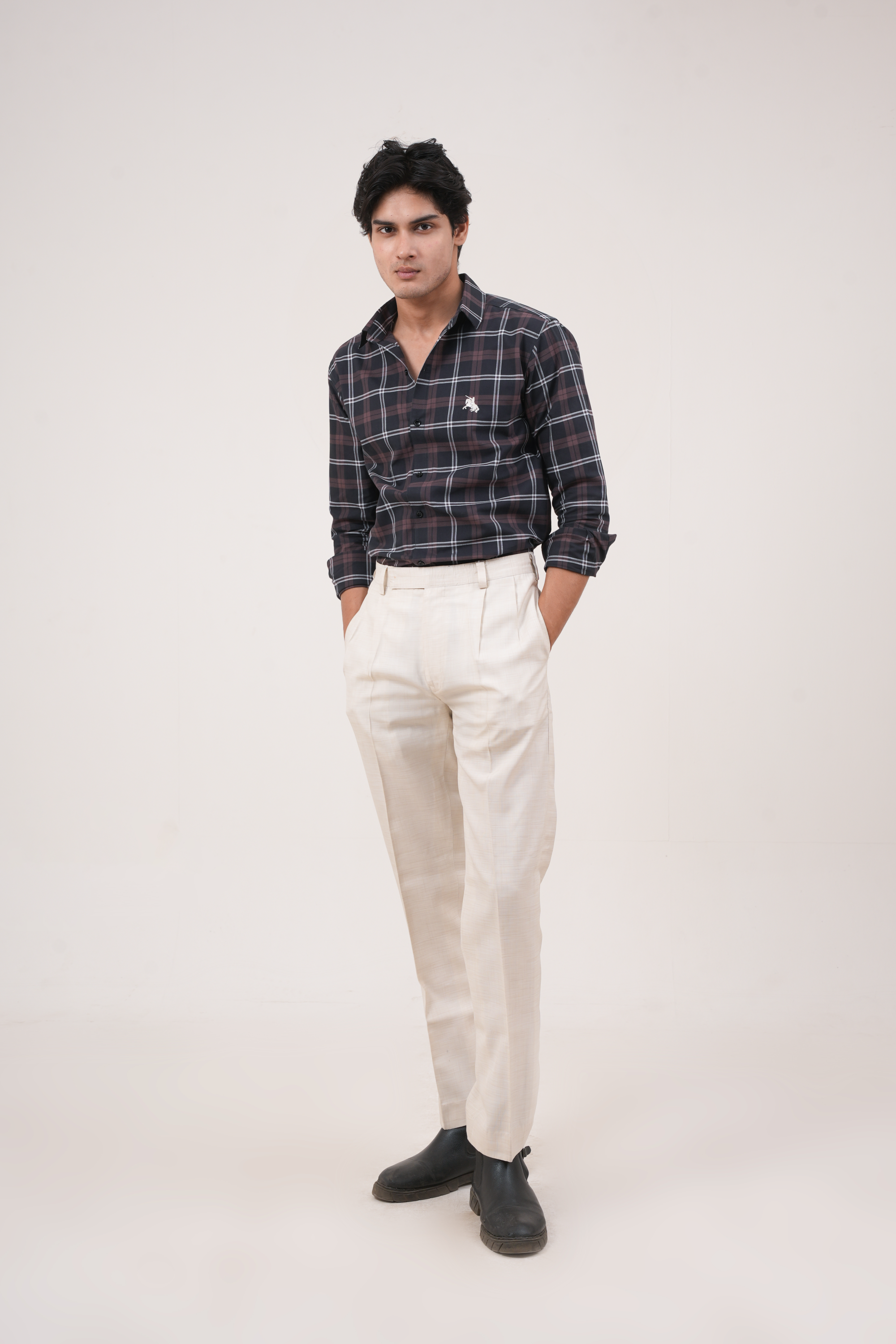 Vintage Checked Shirt - Black