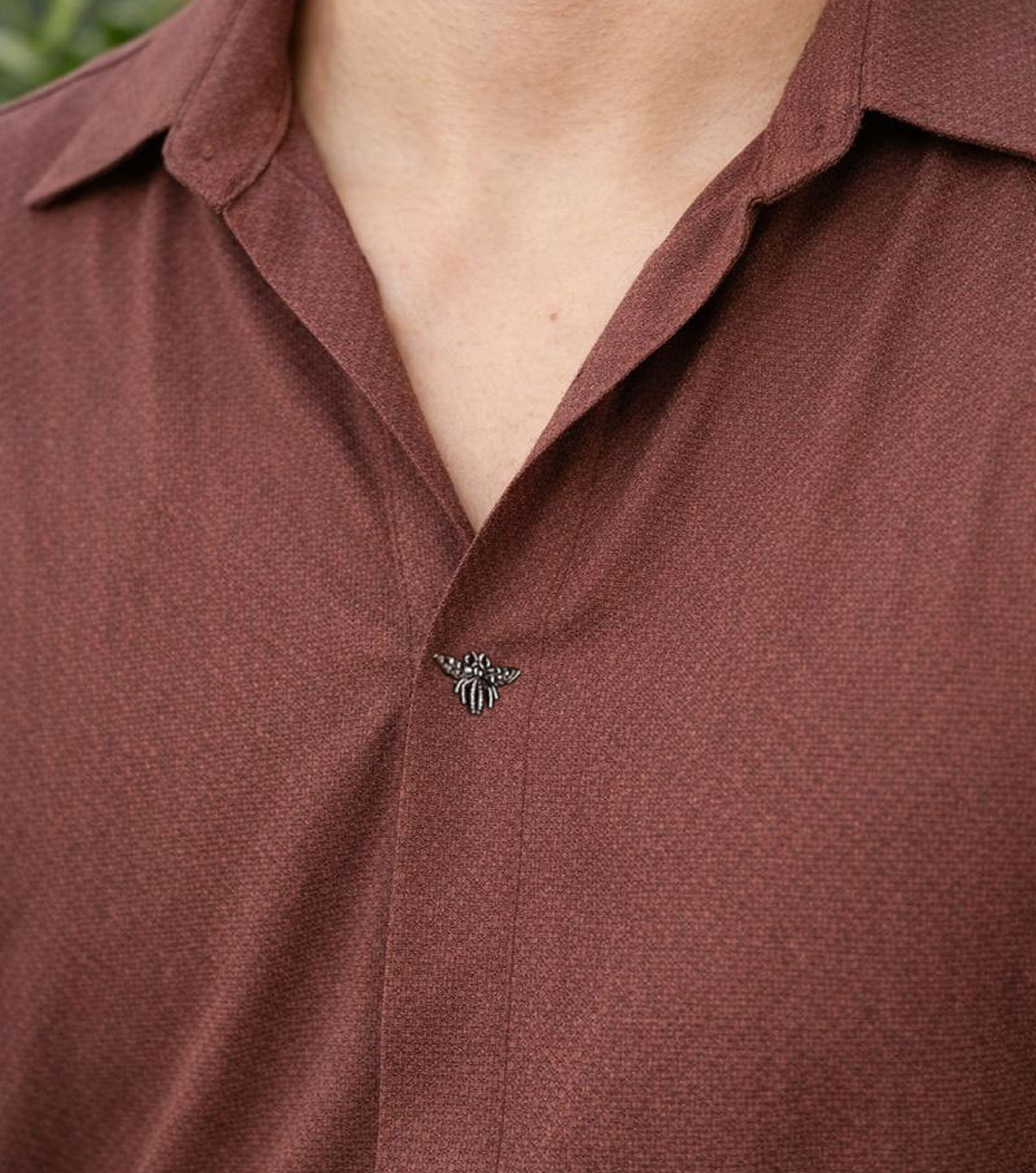 The Imperial Men's marron Polo V Neck Stichless T-shirt