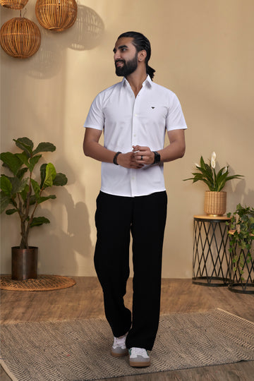 Nylon White Stichless Shirt