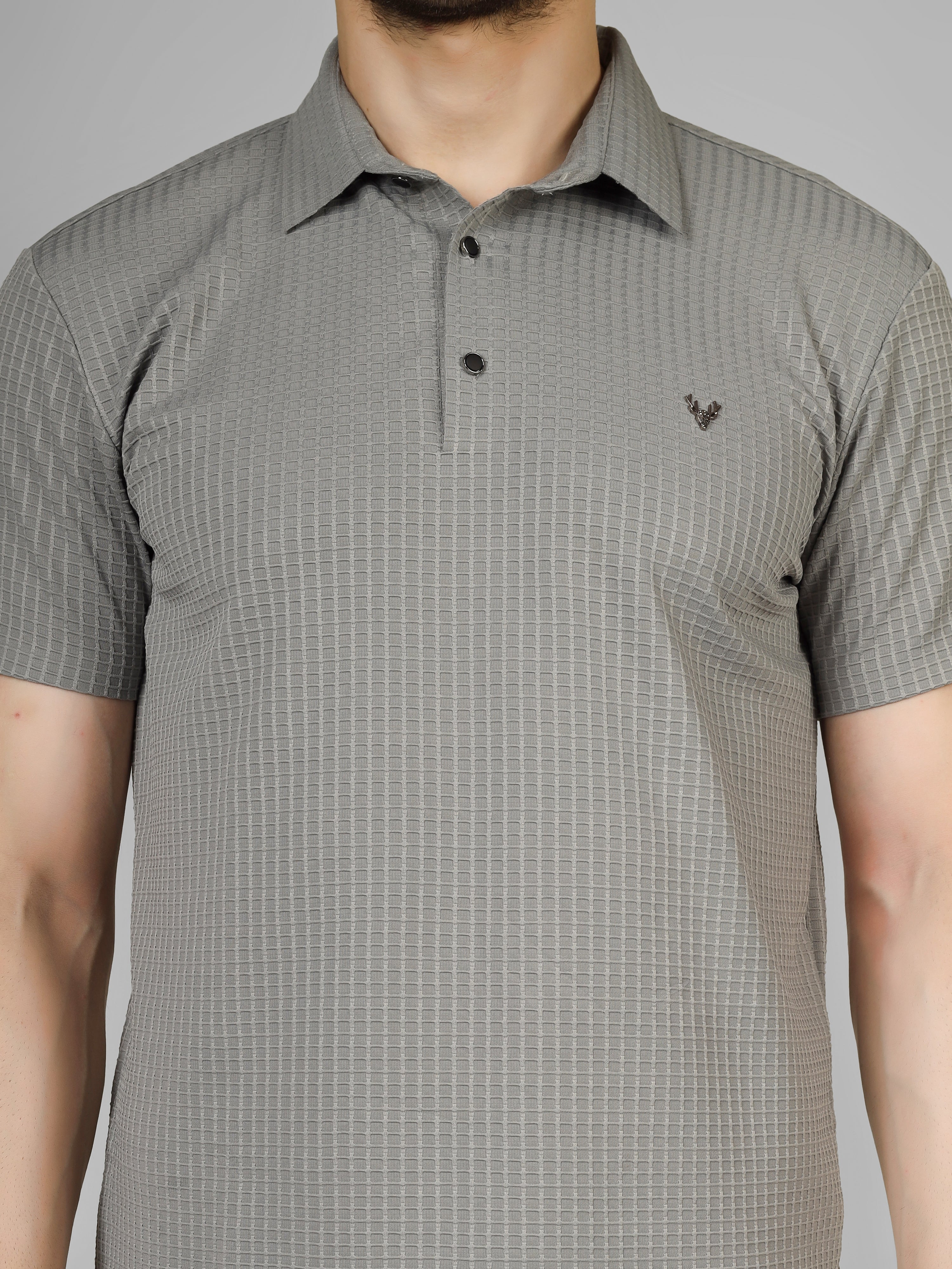 Gray Polo T-Shirt - Contemporary Fit