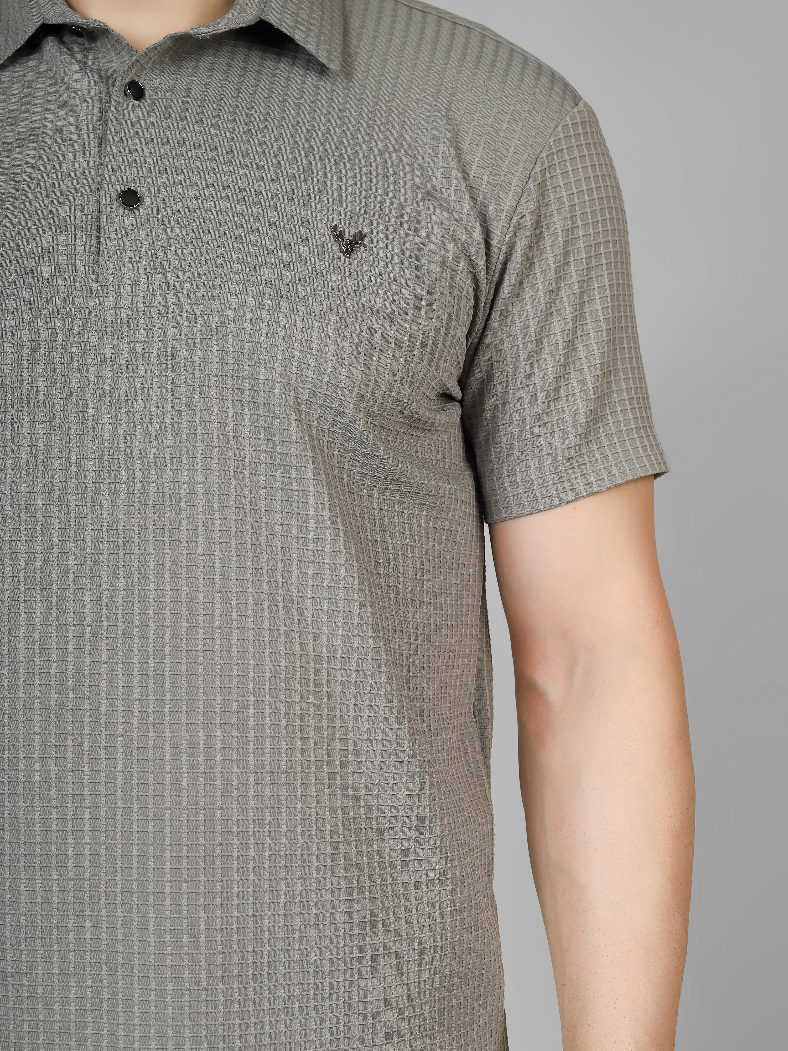 Gray Polo T-Shirt - Contemporary Fit