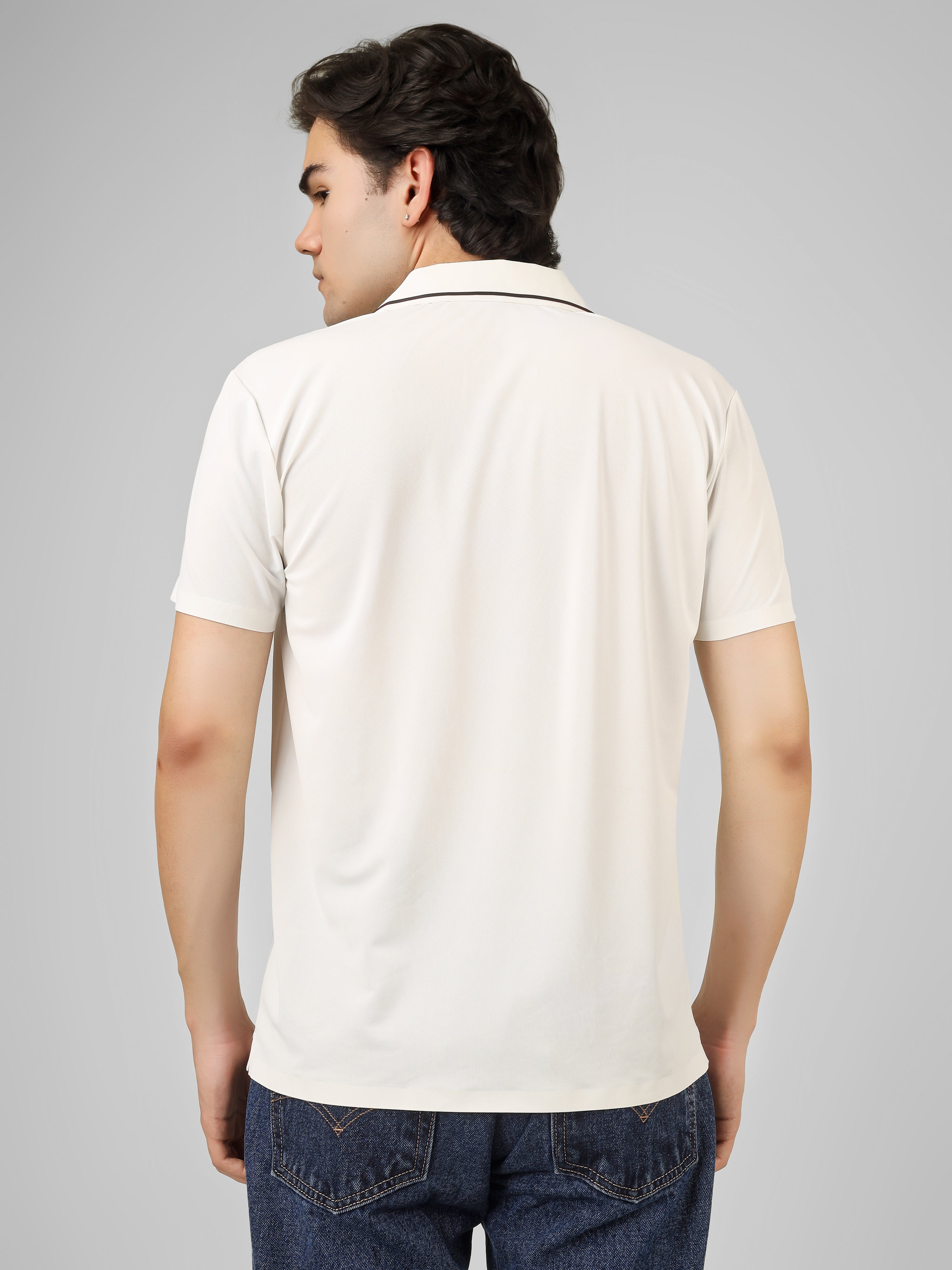 The Imperial Men's Stichless Polo White T-shirt