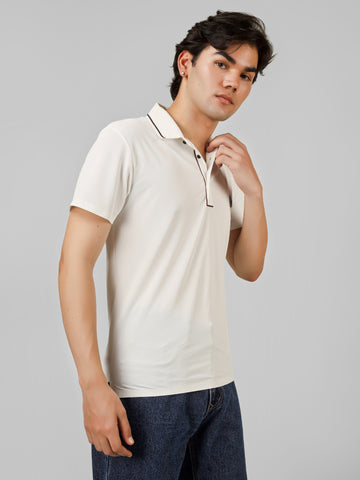 The Imperial Men's Stichless Polo White T-shirt