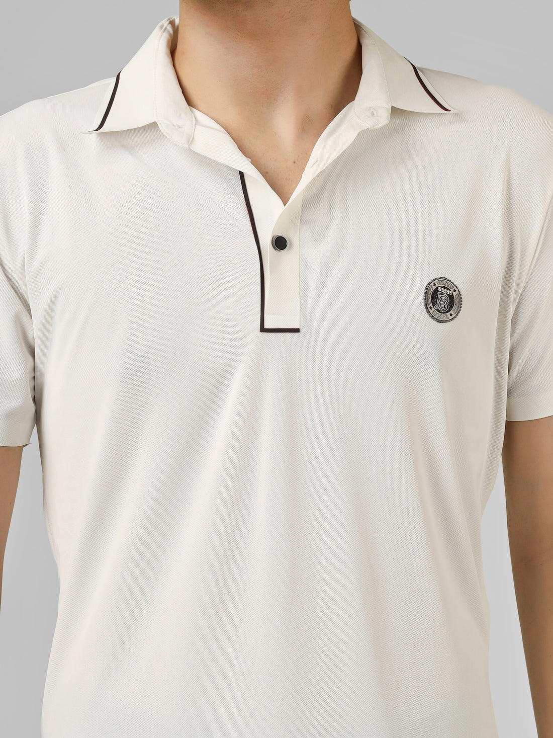 The Imperial Men's Stichless Polo White T-shirt