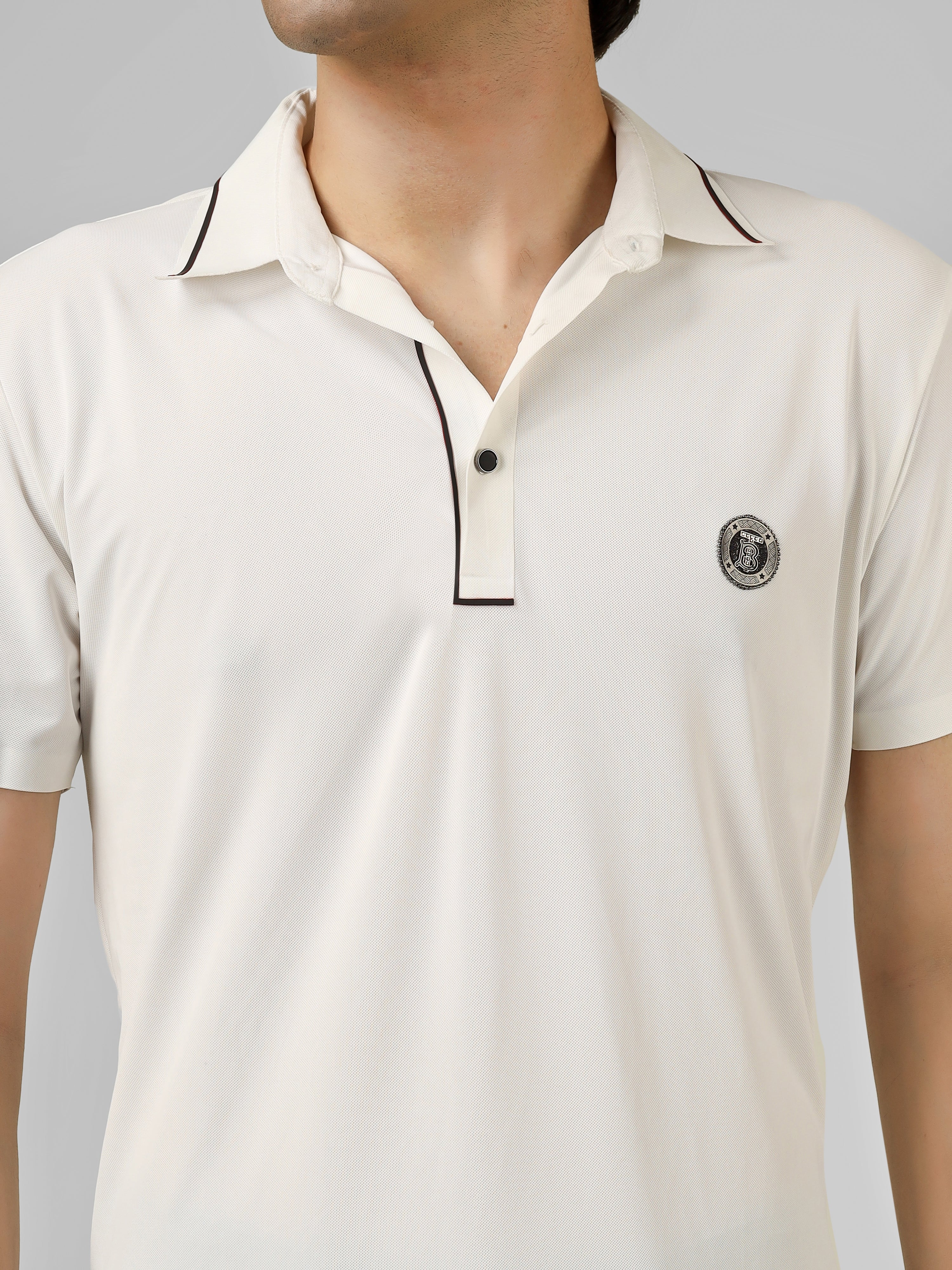 The Imperial Men's Stichless Polo White T-shirt