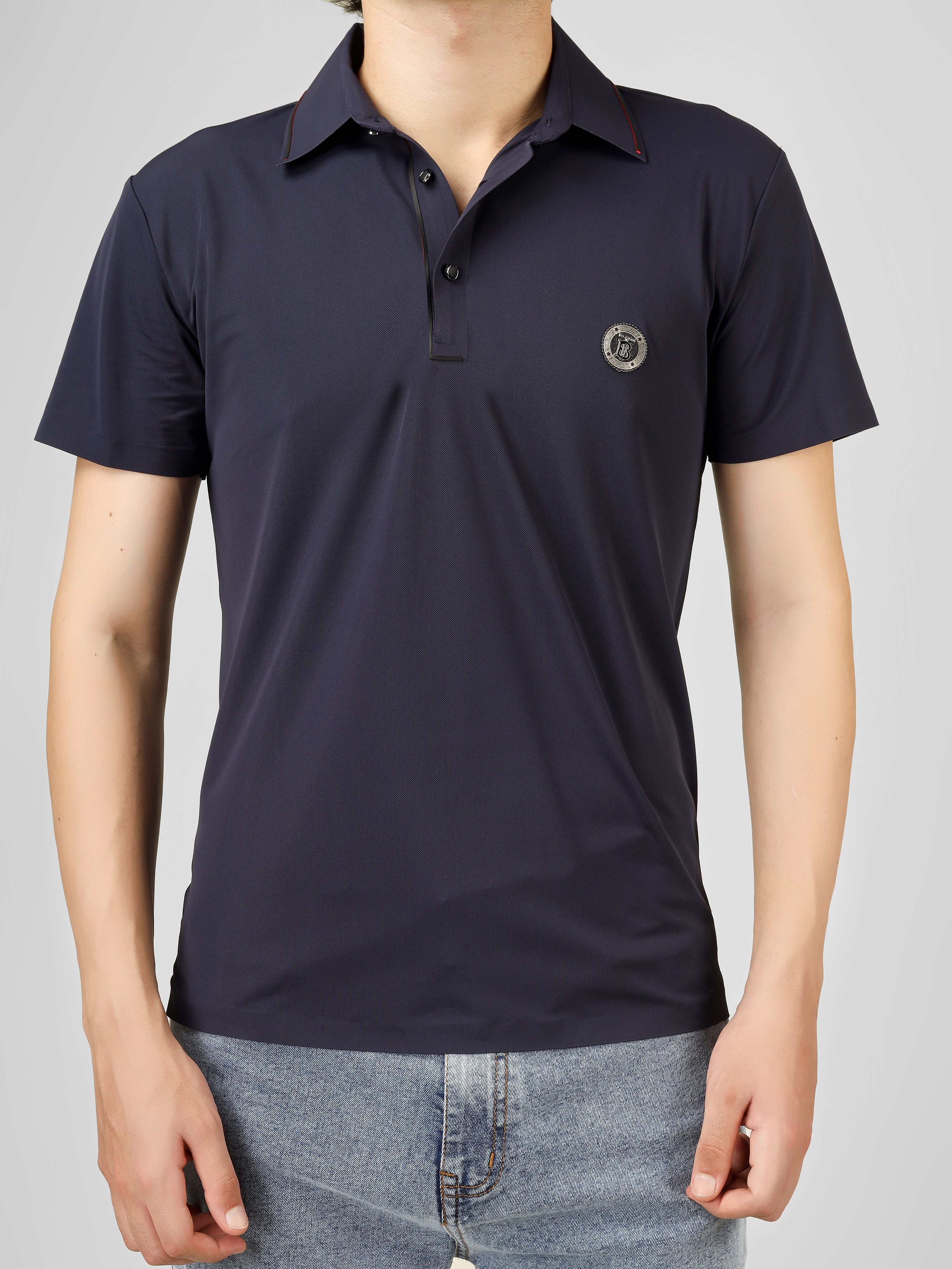 The Imperial Men's Stichless Polo Nevy Blue T-shirt