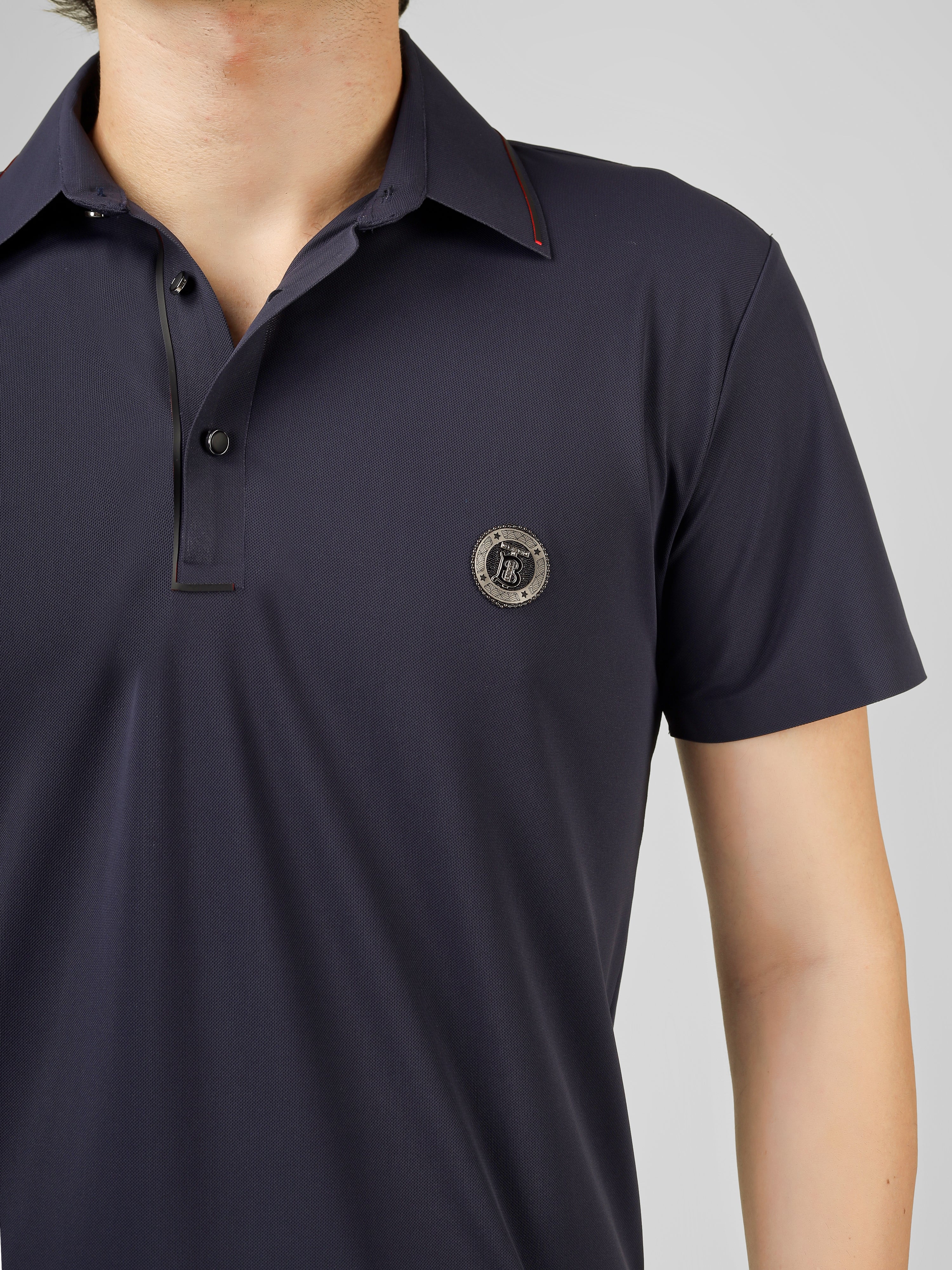 The Imperial Men's Stichless Polo Nevy Blue T-shirt
