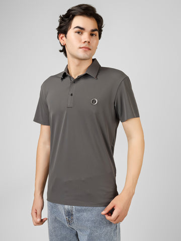 The Imperial Men's Stichless Polo Dark Grey T-shirt