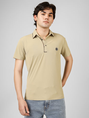 The Imperial Men's Stichless Polo Beige T-shirt