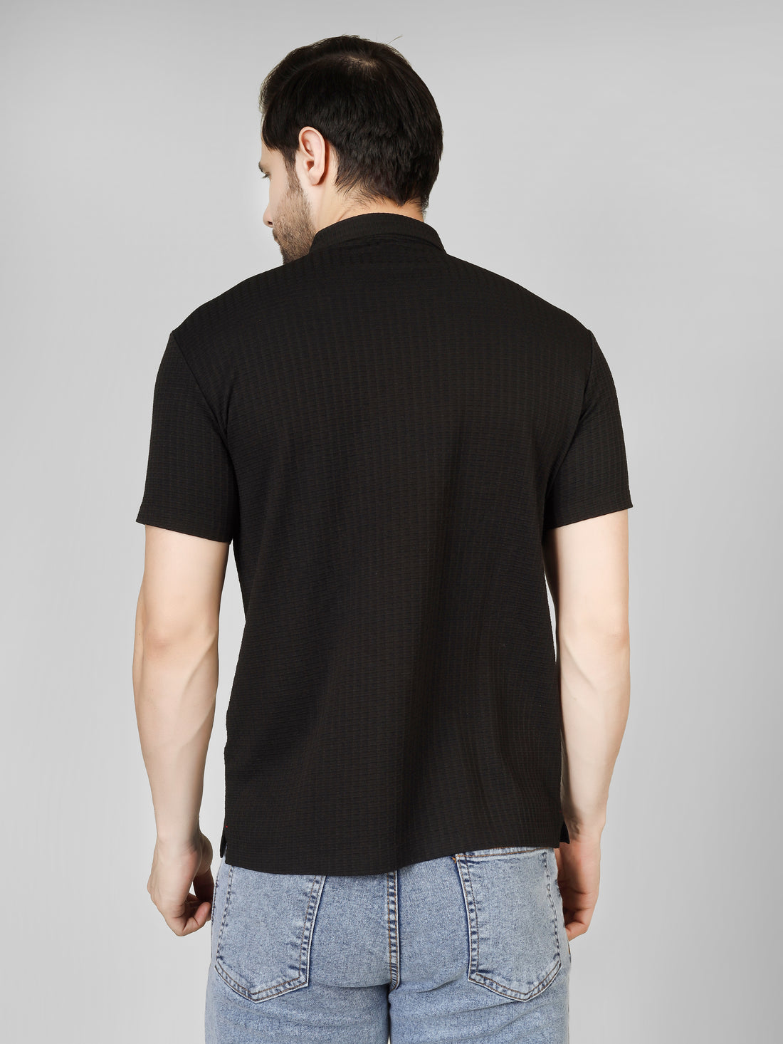 Black Polo T-Shirt - Contemporary Fit