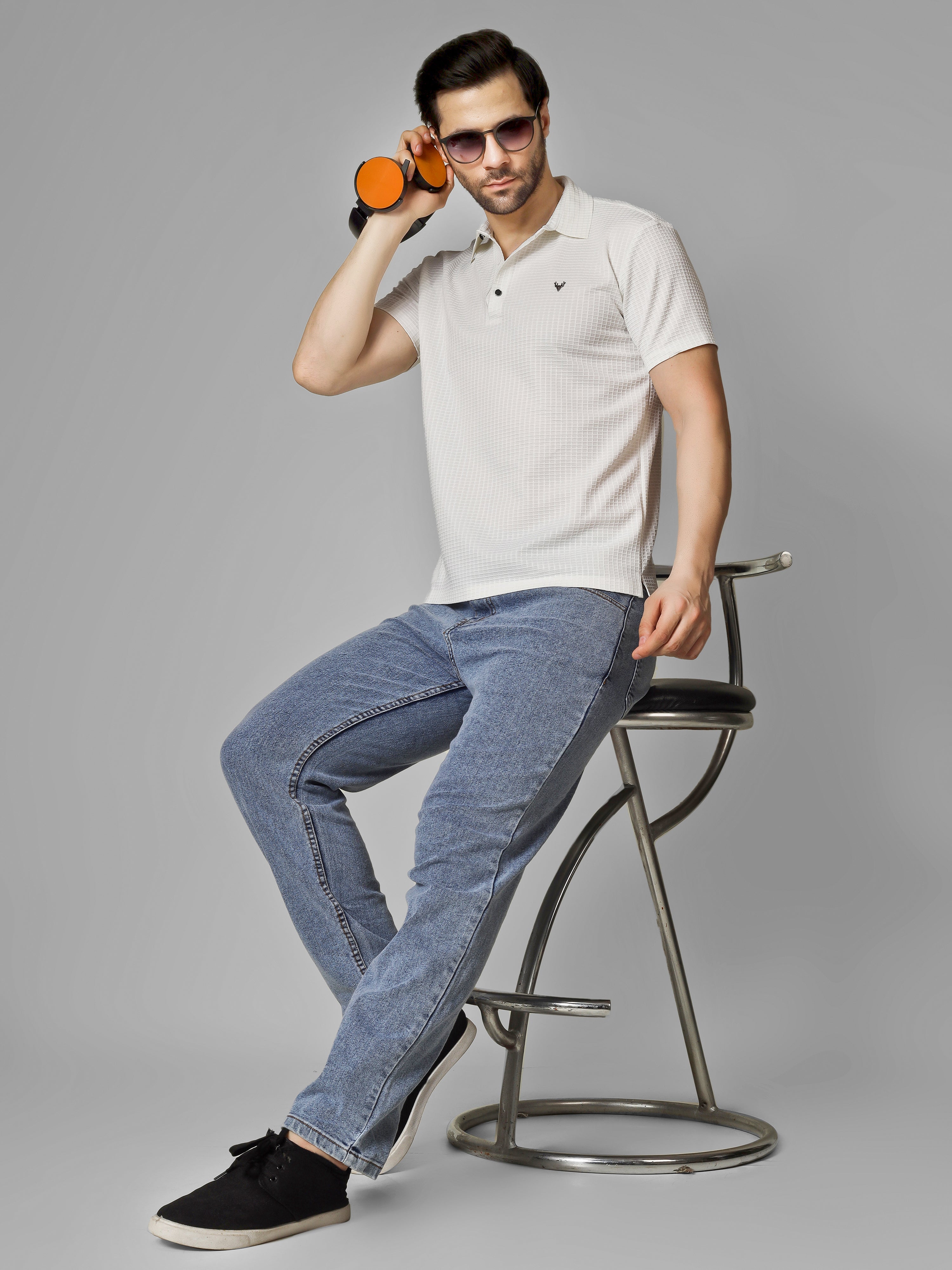 White Polo T-Shirt - Contemporary Fit