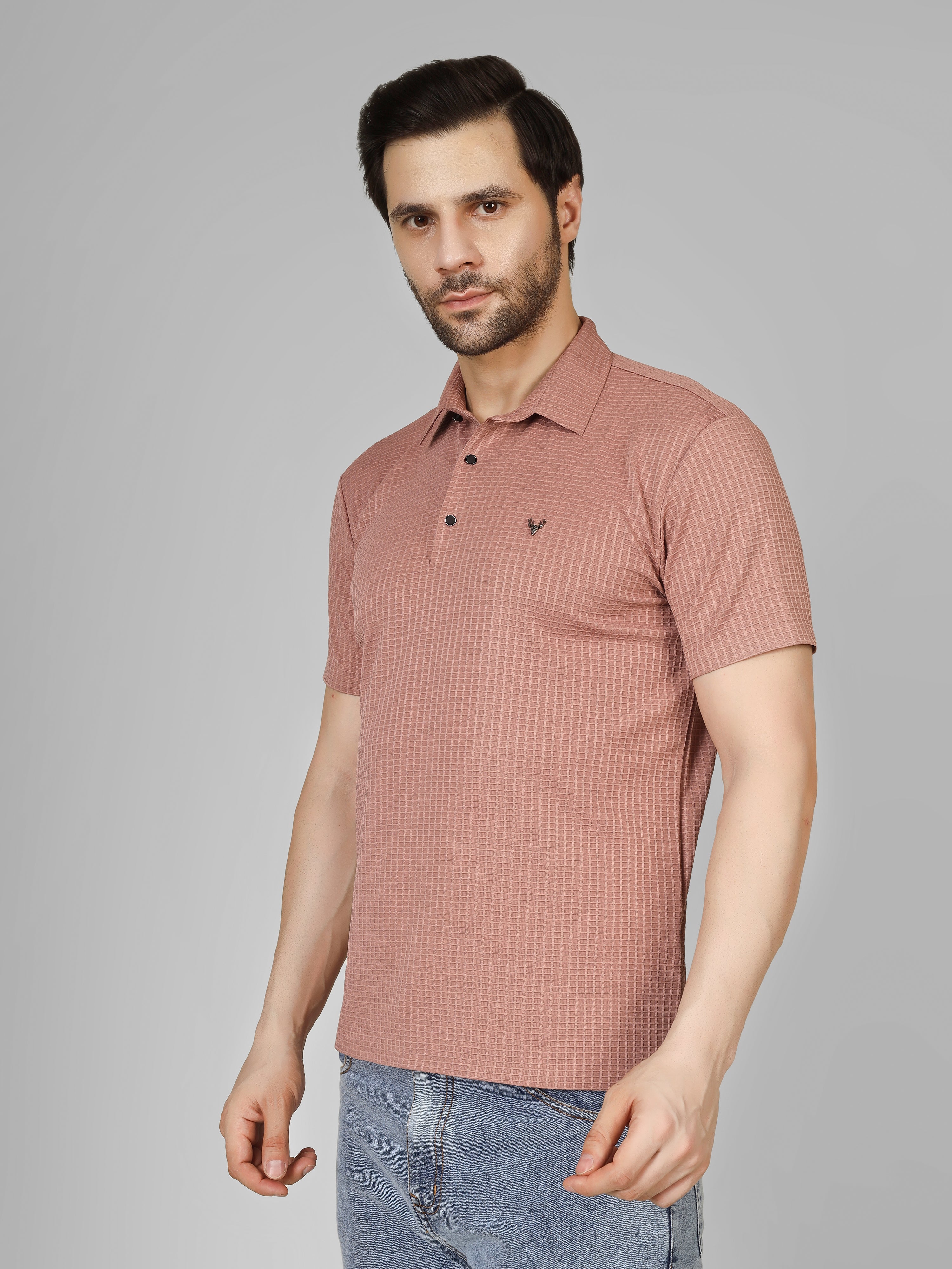 Pink Polo T-Shirt - Contemporary Fit