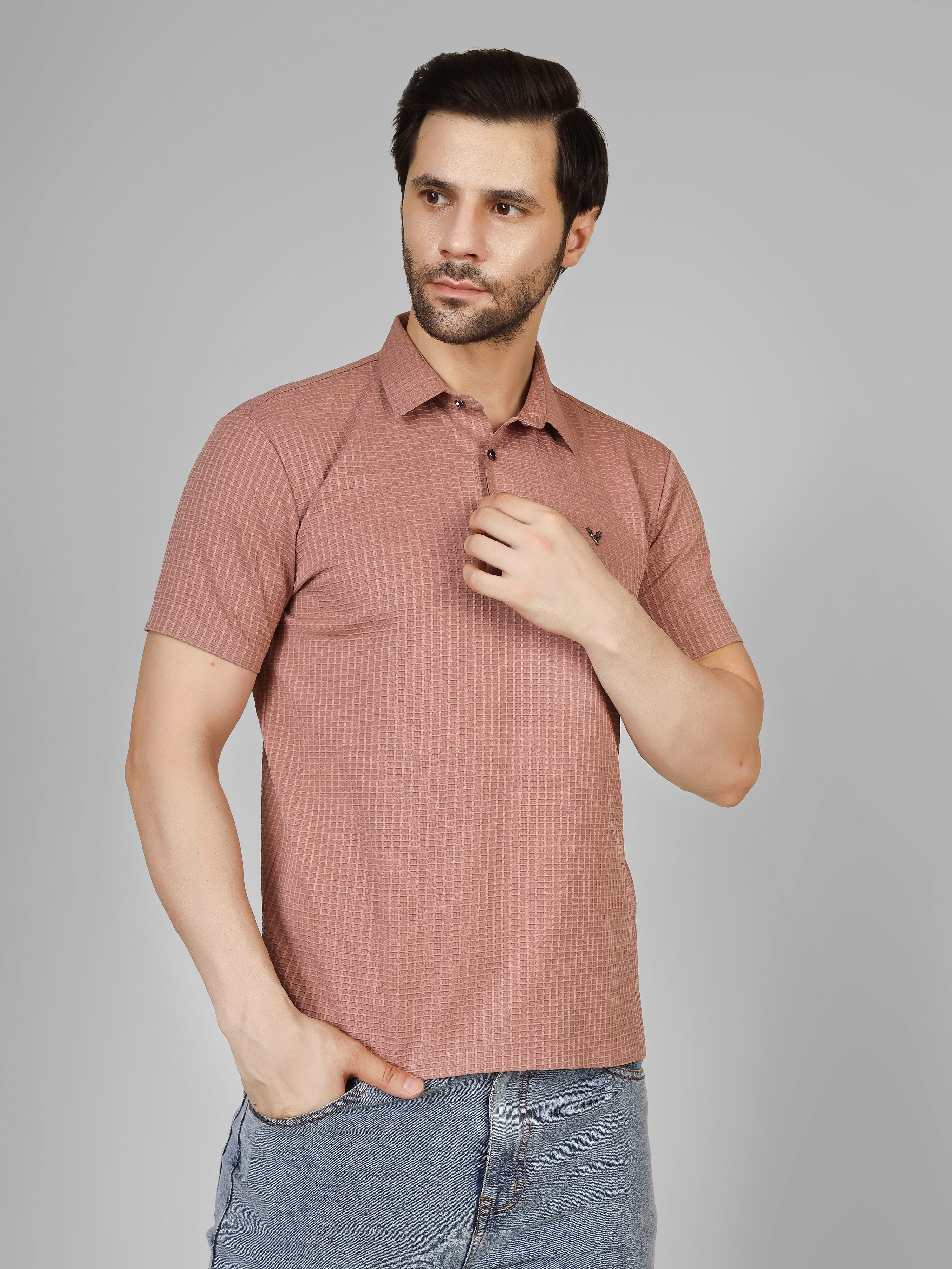 Pink Polo T-Shirt - Contemporary Fit